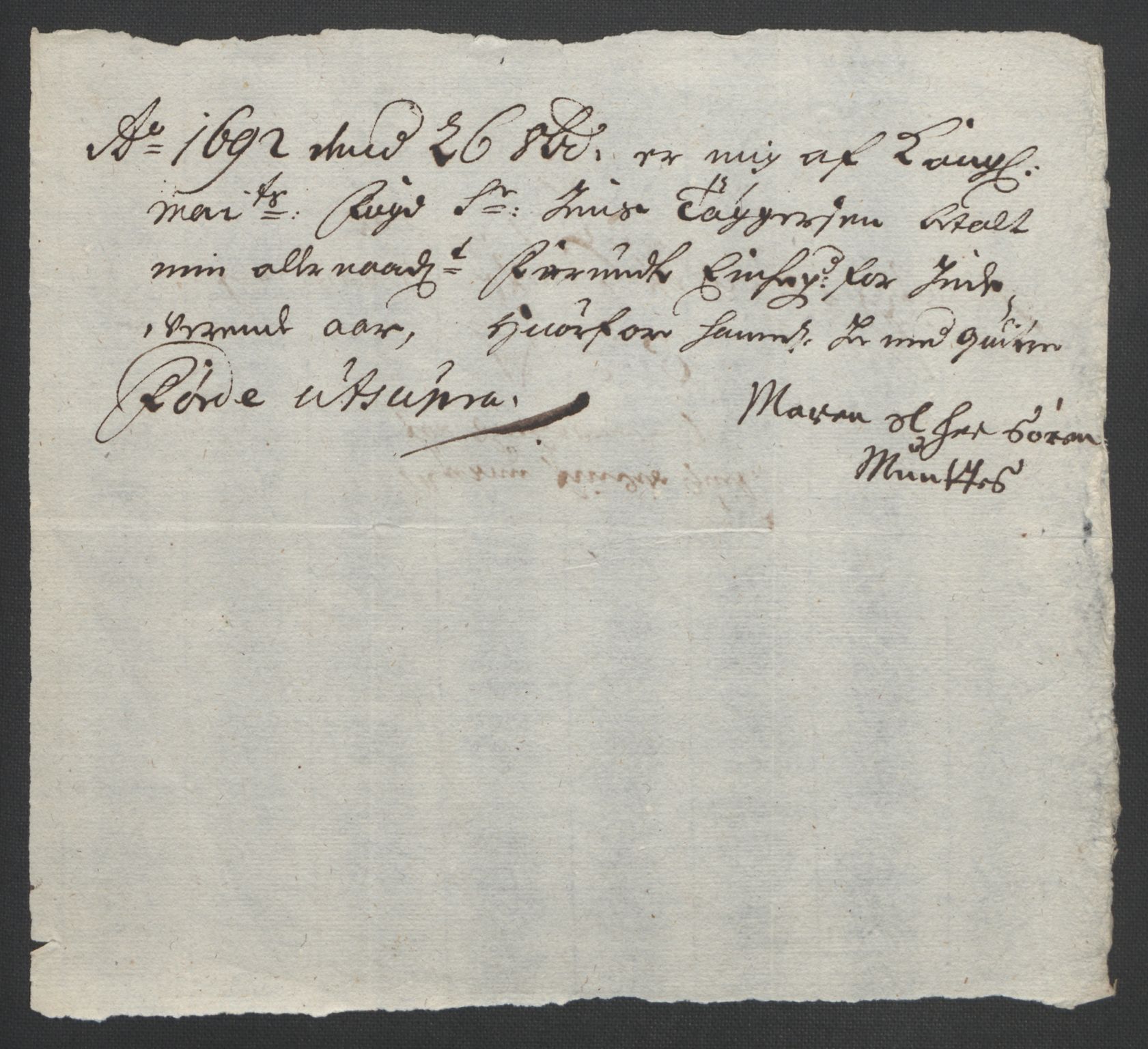 Rentekammeret inntil 1814, Reviderte regnskaper, Fogderegnskap, AV/RA-EA-4092/R53/L3420: Fogderegnskap Sunn- og Nordfjord, 1691-1692, p. 260