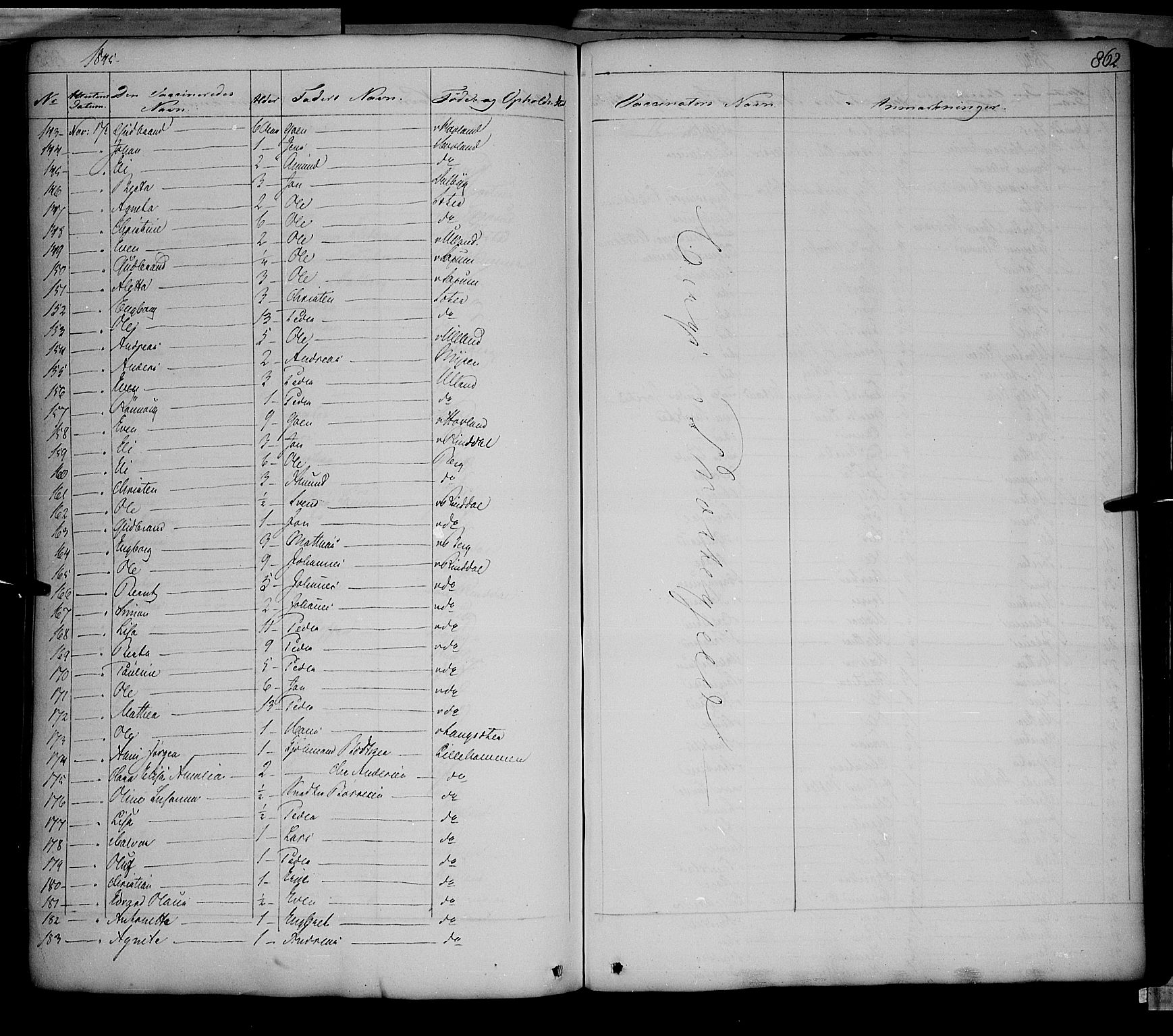 Fåberg prestekontor, SAH/PREST-086/H/Ha/Haa/L0005: Parish register (official) no. 5, 1836-1854, p. 861-862