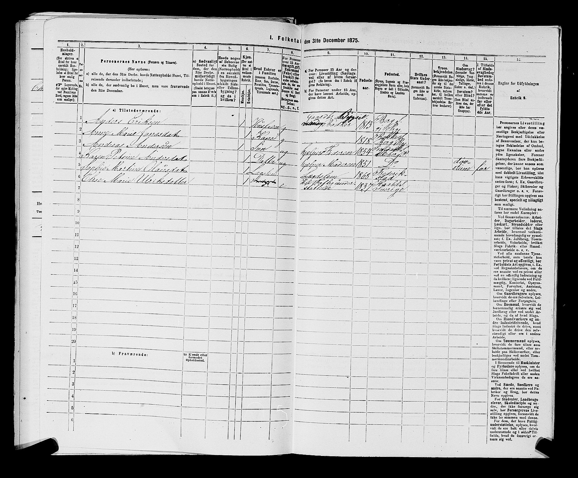 RA, 1875 census for 0115P Skjeberg, 1875, p. 1001