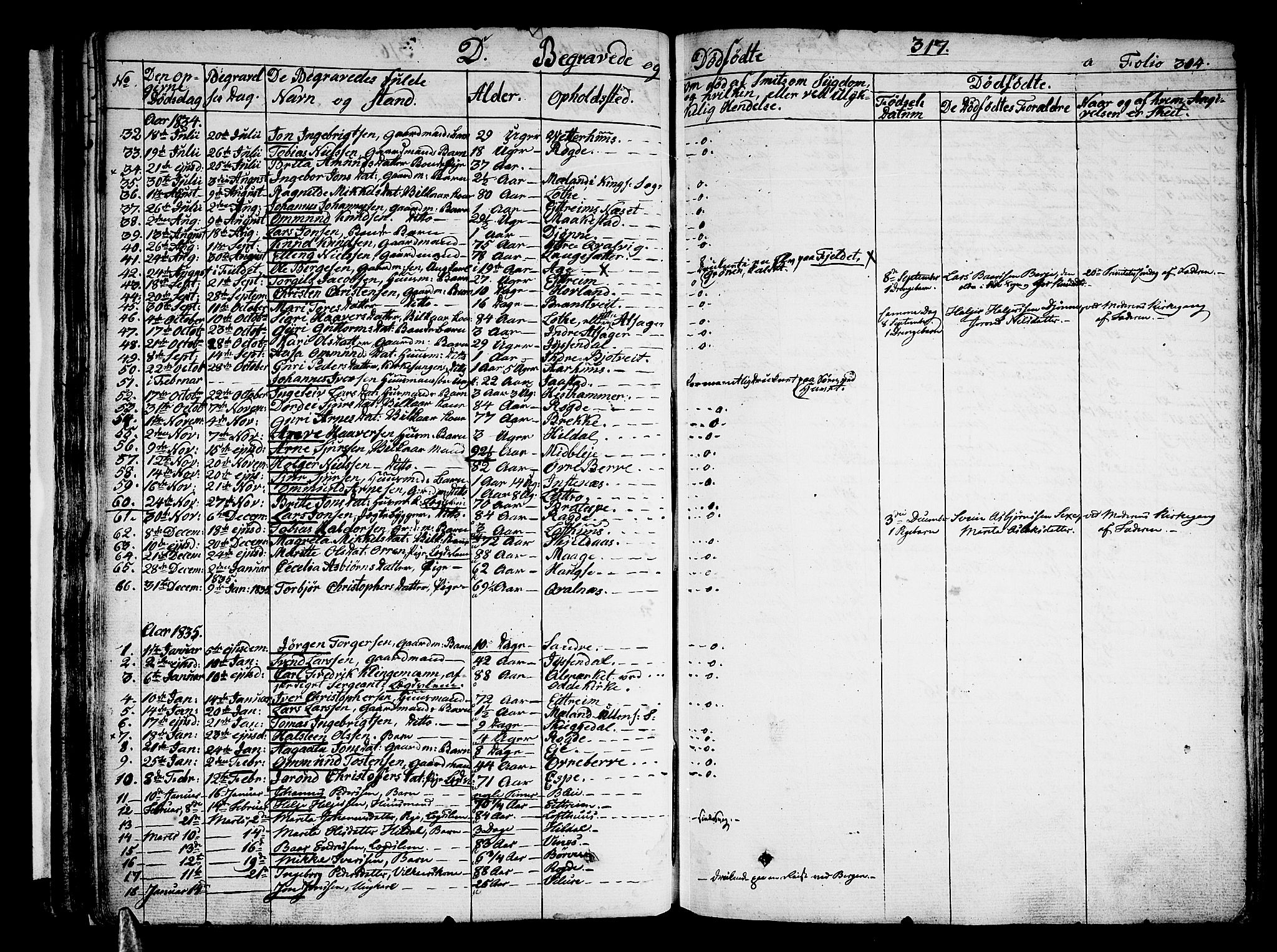 Ullensvang sokneprestembete, SAB/A-78701/H/Haa: Parish register (official) no. A 10, 1825-1853, p. 317