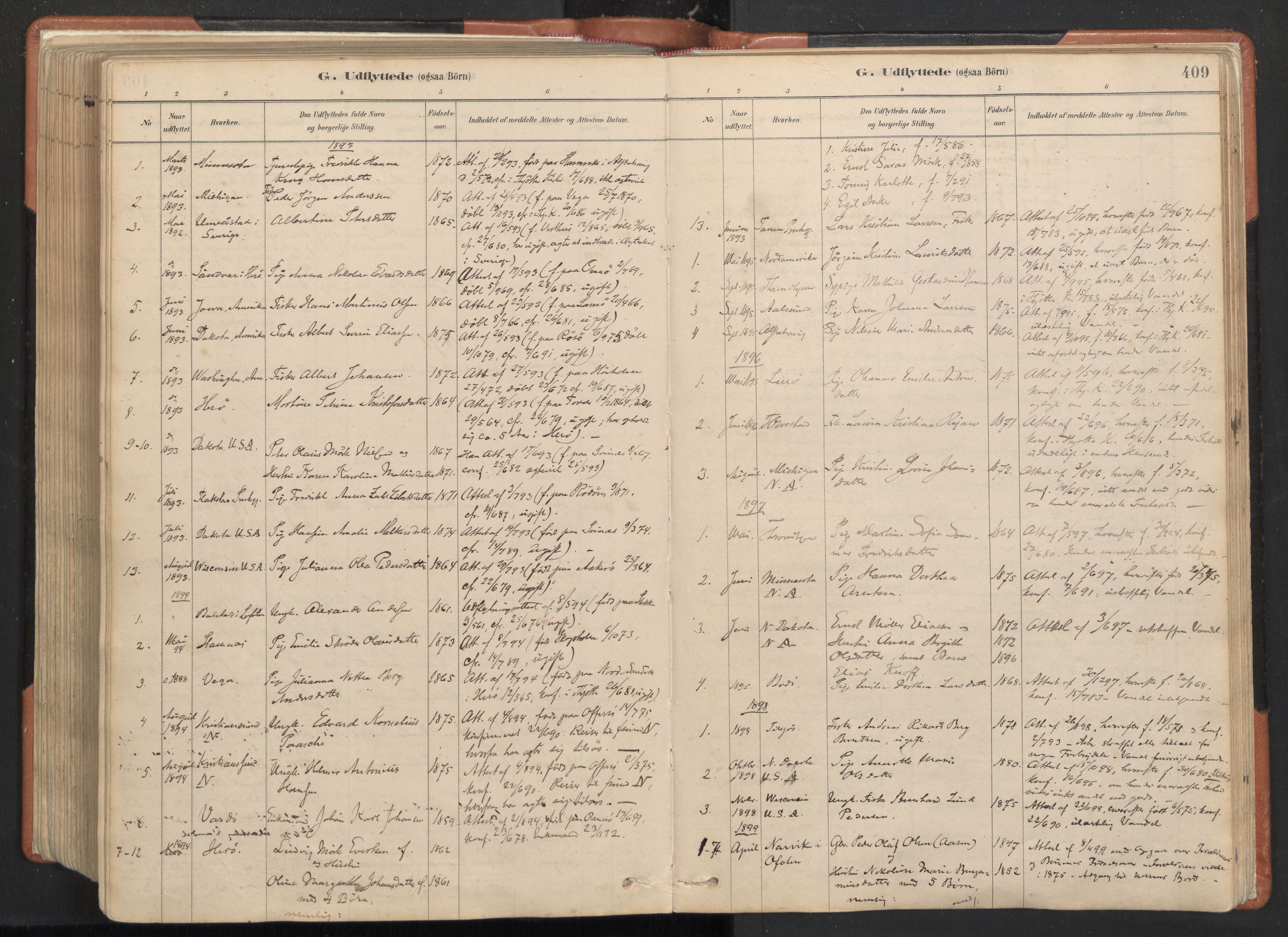 Ministerialprotokoller, klokkerbøker og fødselsregistre - Nordland, AV/SAT-A-1459/817/L0264: Parish register (official) no. 817A04, 1878-1907, p. 409