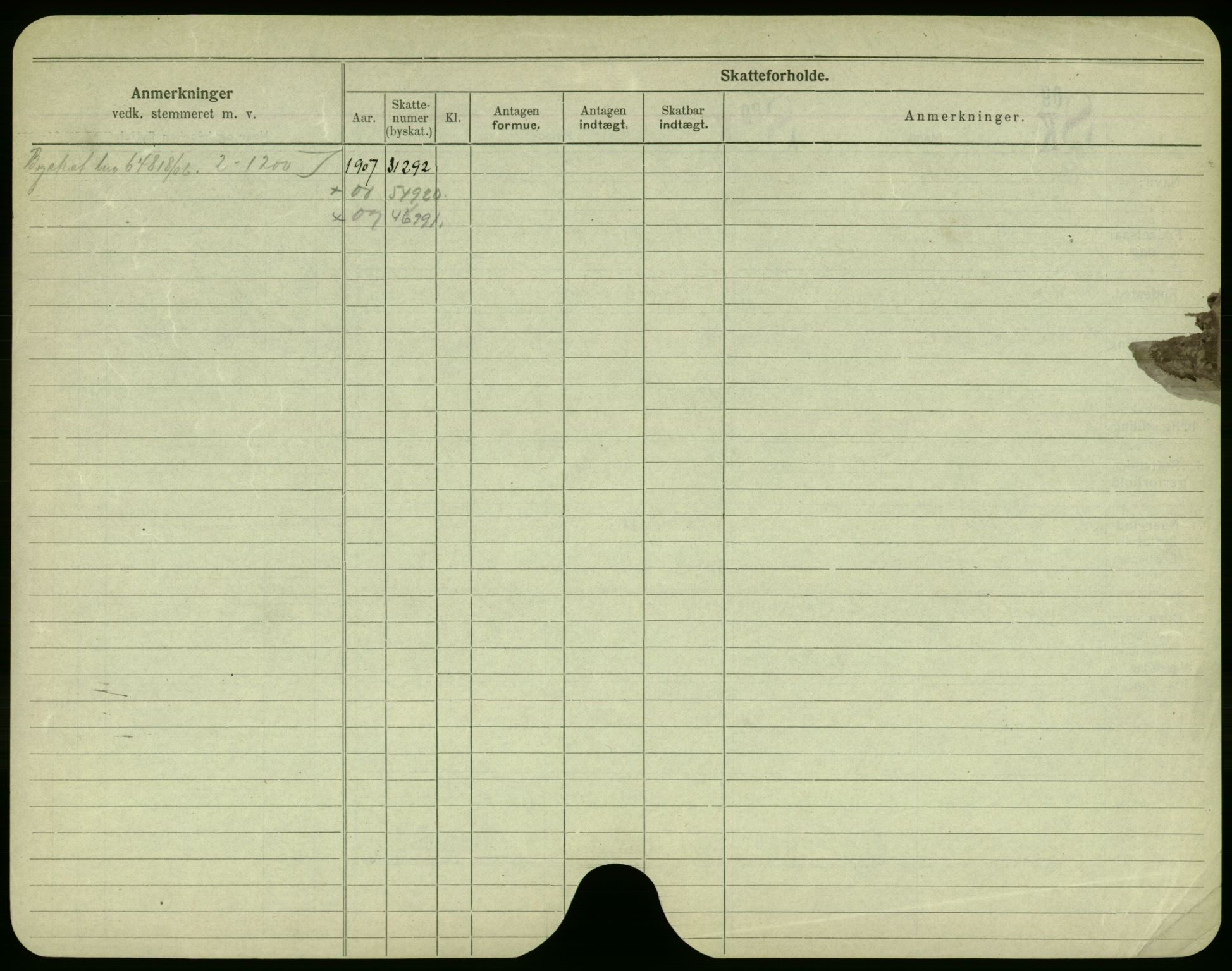 Oslo folkeregister, Registerkort, AV/SAO-A-11715/F/Fa/Fac/L0002: Menn, 1906-1914, p. 271b