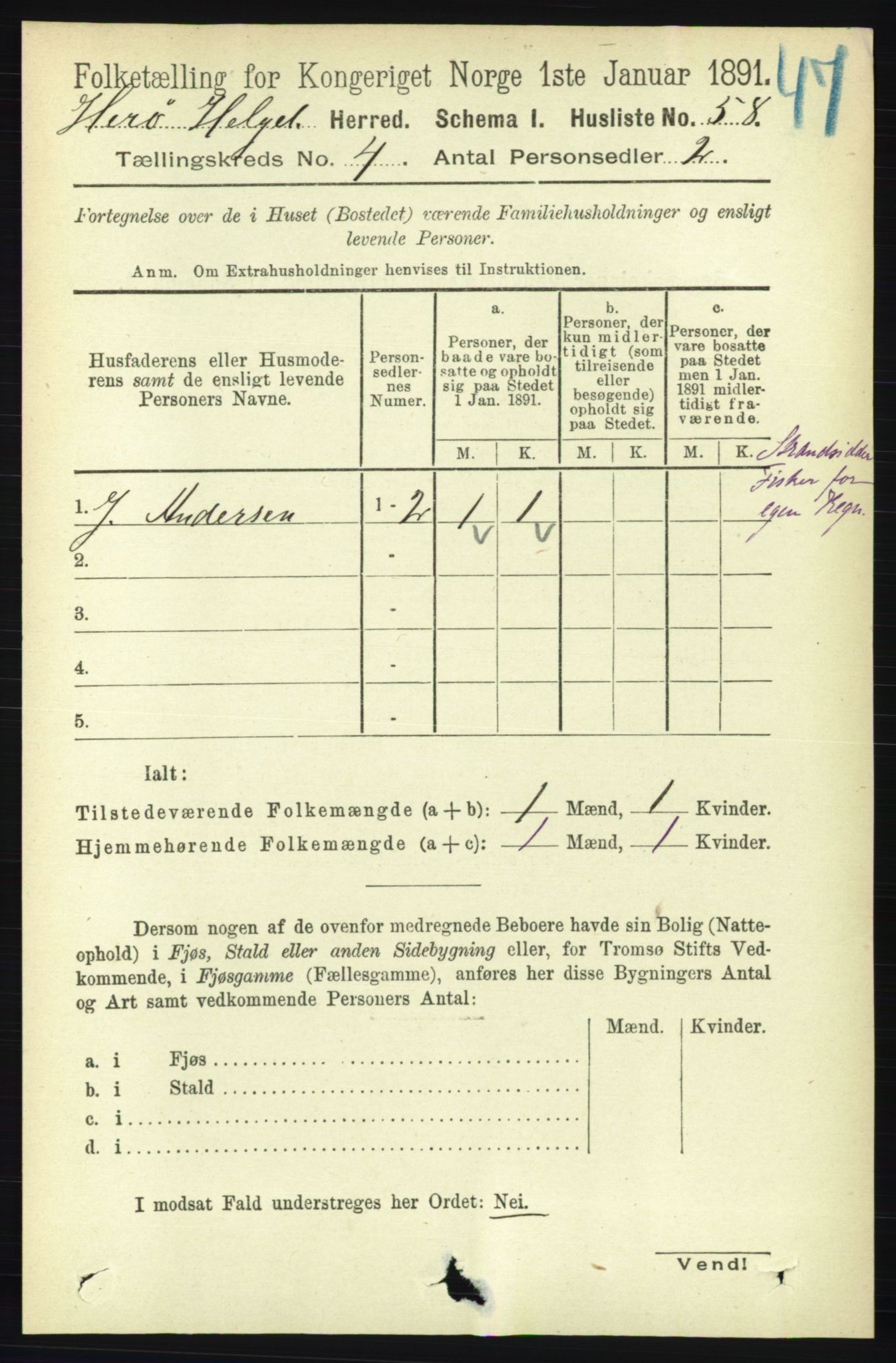 RA, 1891 census for 1818 Herøy, 1891, p. 917