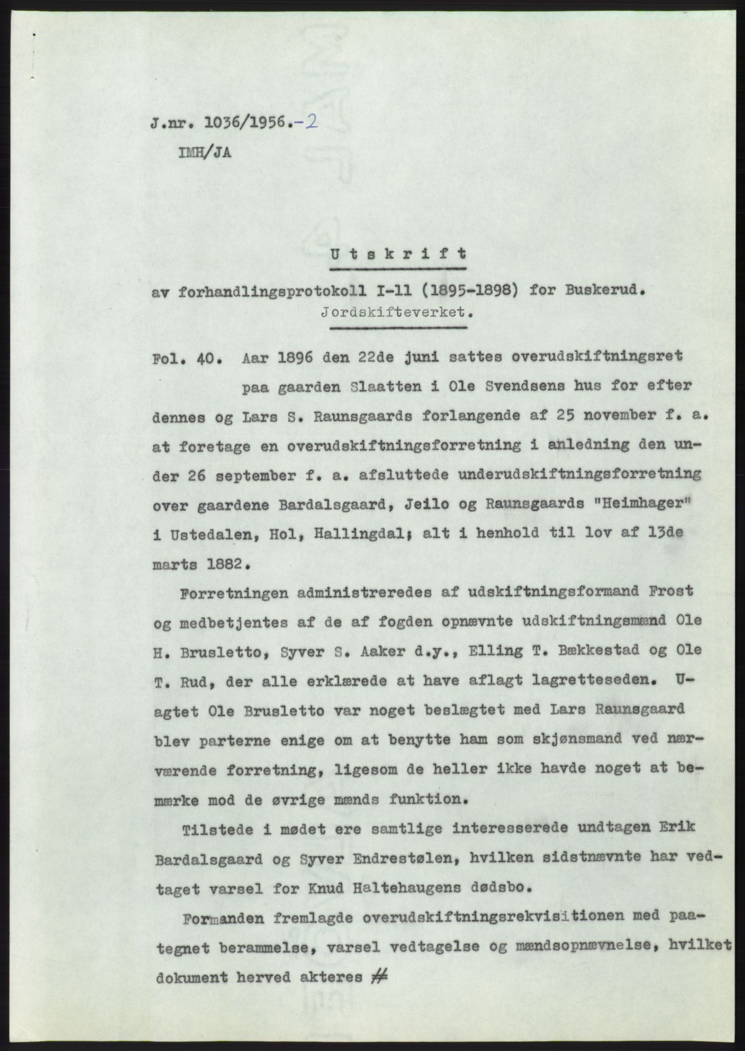 Statsarkivet i Kongsberg, SAKO/A-0001, 1956, p. 275