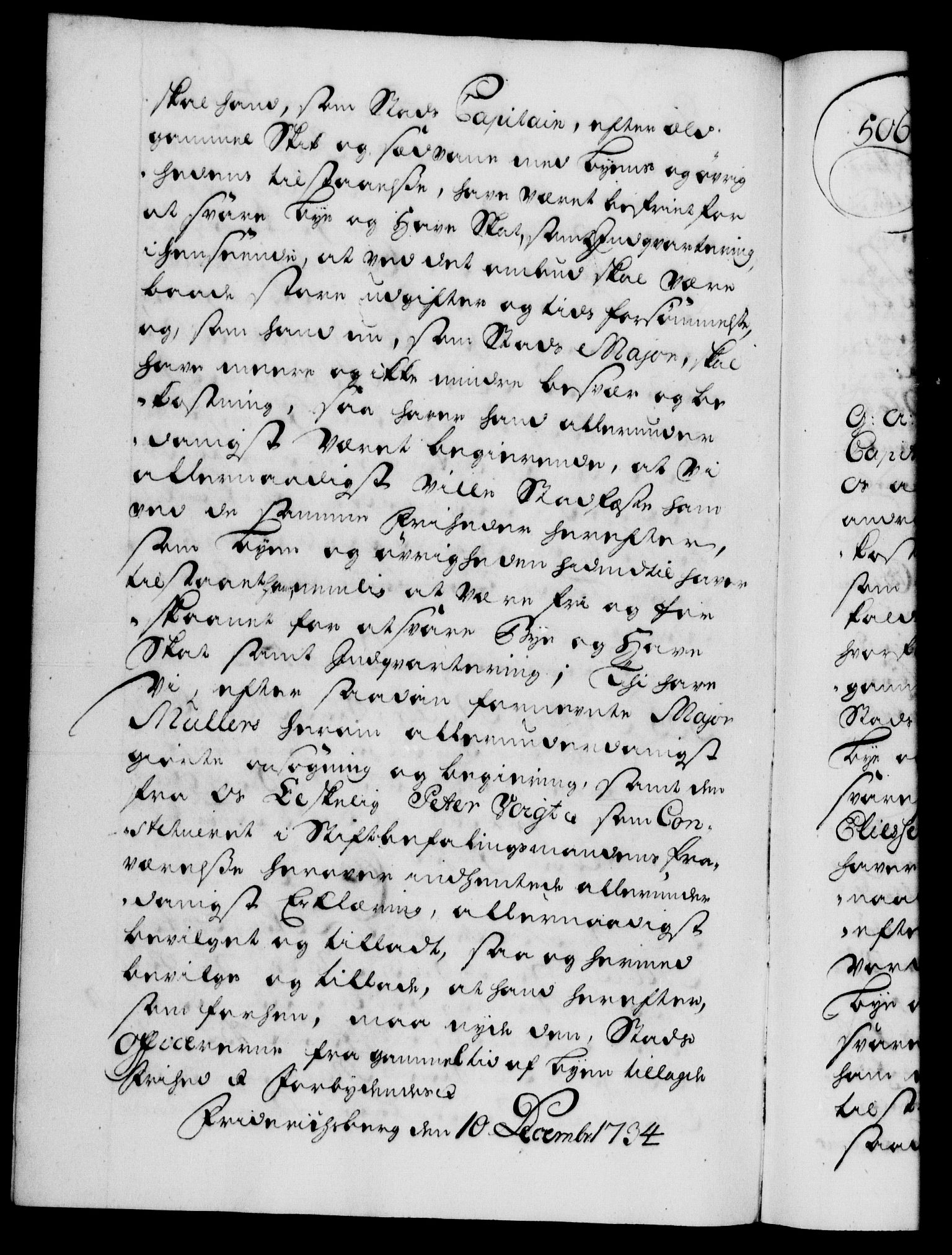 Danske Kanselli 1572-1799, AV/RA-EA-3023/F/Fc/Fca/Fcaa/L0028: Norske registre, 1733-1734, p. 682b