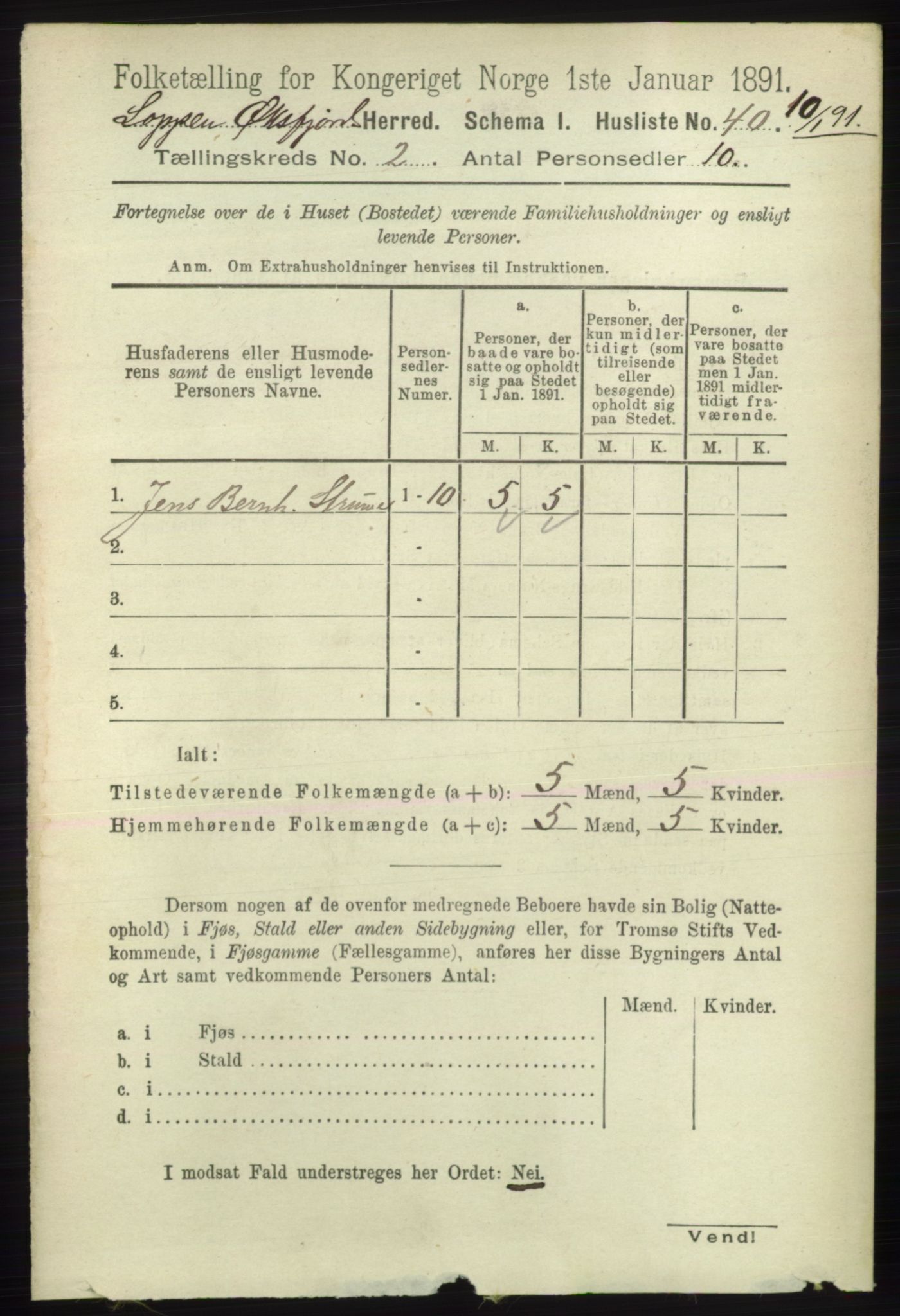 RA, 1891 census for 2014 Loppa, 1891, p. 369
