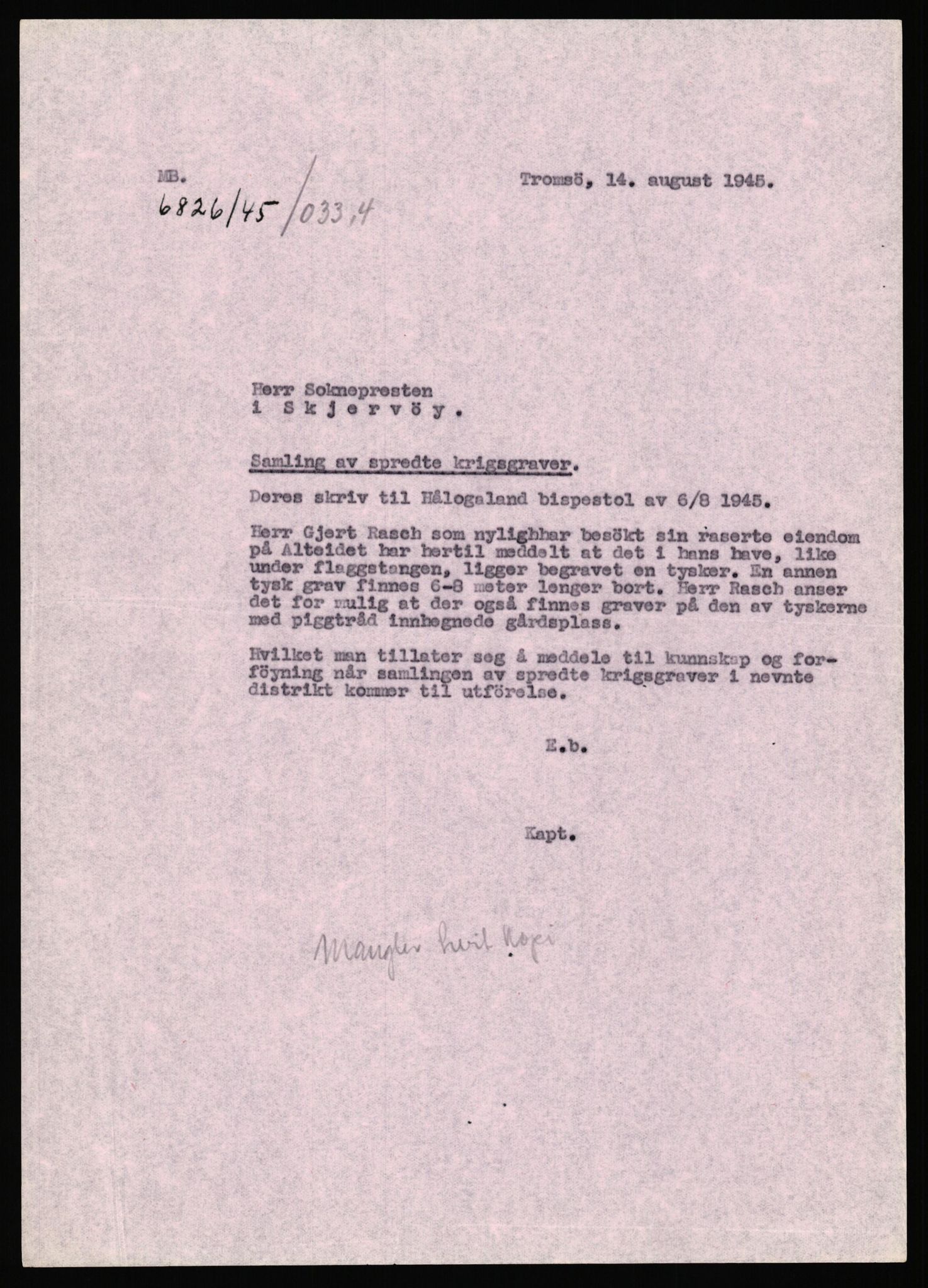 Krigsgravtjenesten, RA/S-7020/D/Da/L0039: Tyske krigsgraver, 1945-1963, p. 145