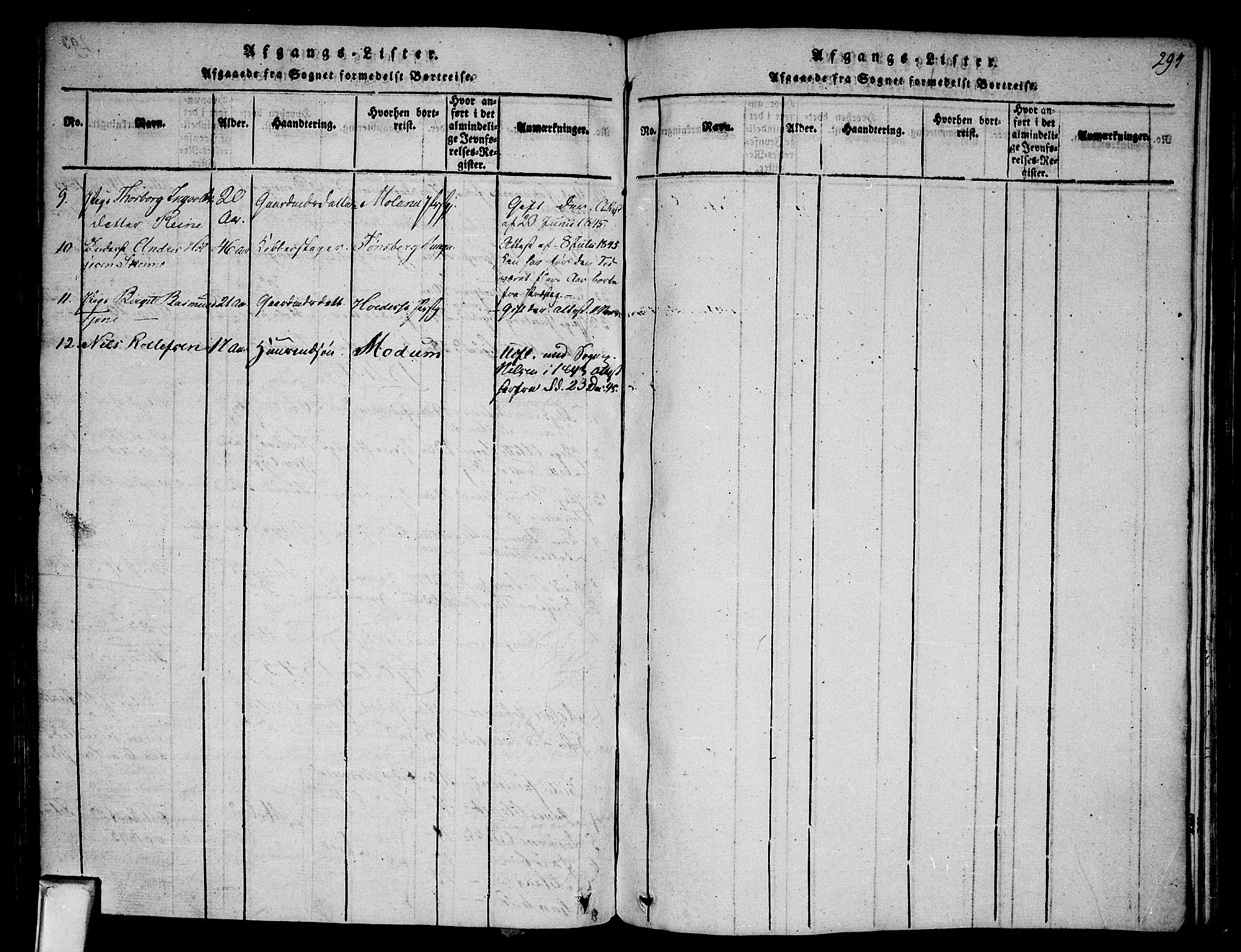 Nissedal kirkebøker, SAKO/A-288/F/Fa/L0002: Parish register (official) no. I 2, 1814-1845, p. 294