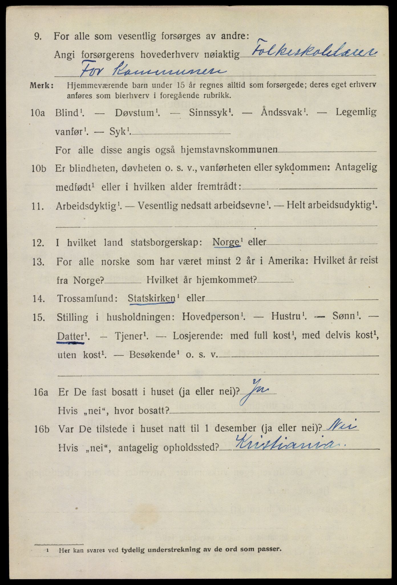 SAO, 1920 census for Degernes, 1920, p. 2747