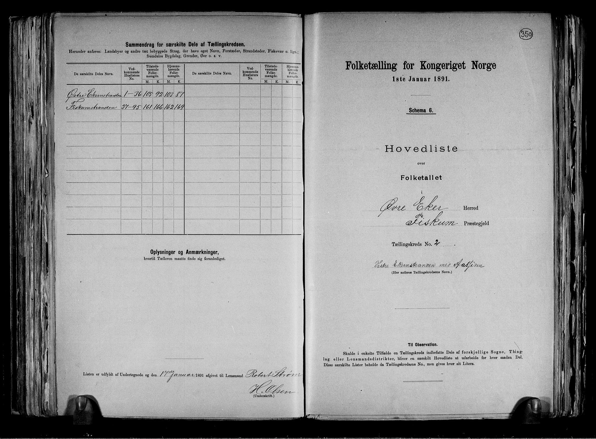 RA, 1891 census for 0624 Øvre Eiker, 1891, p. 53