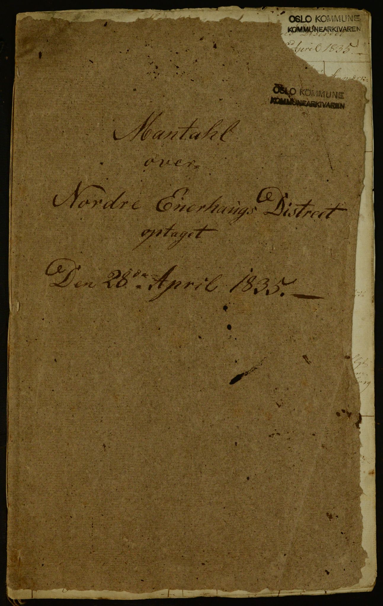 OBA, Census for Aker 1835, 1835