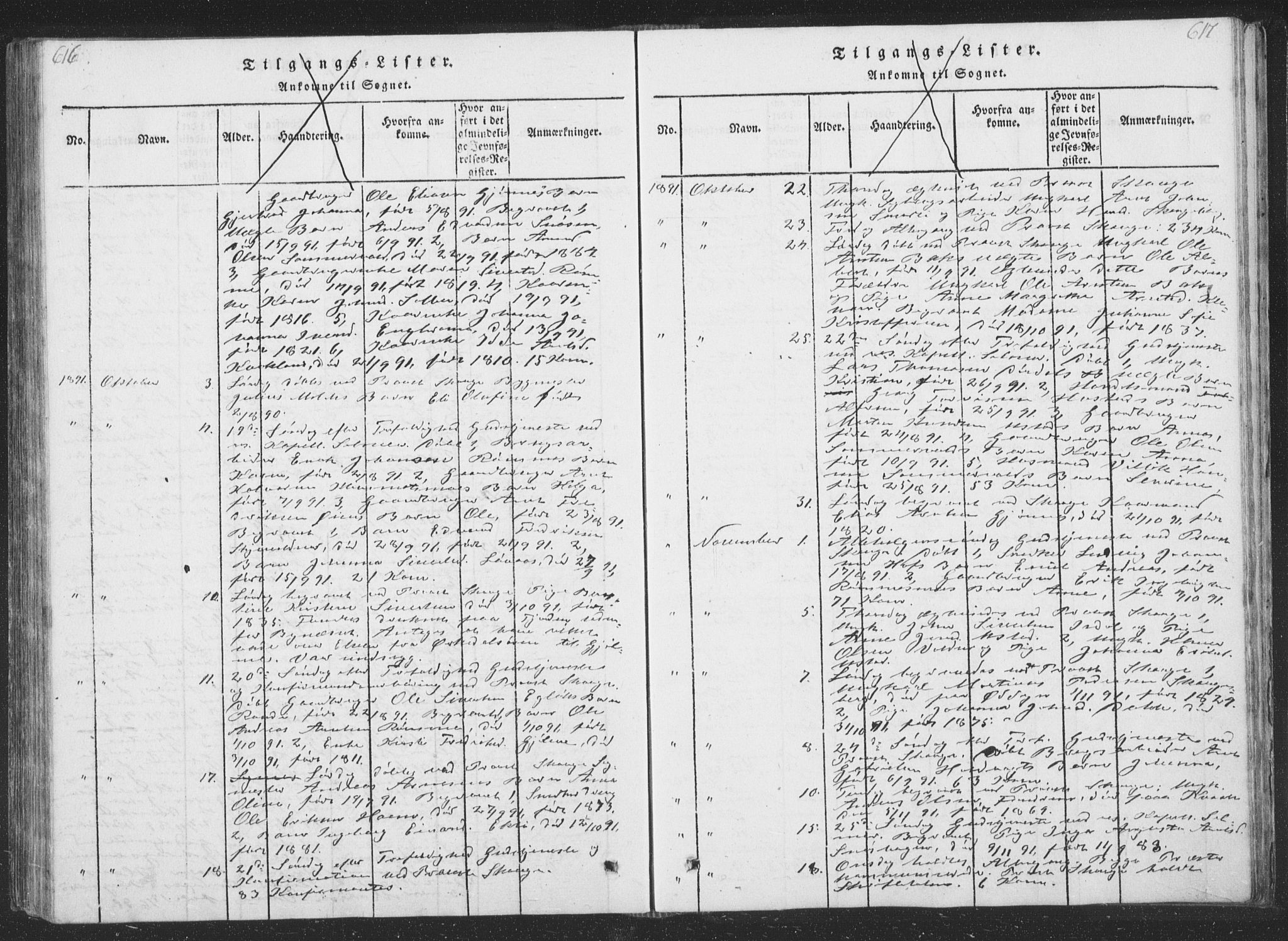 Ministerialprotokoller, klokkerbøker og fødselsregistre - Sør-Trøndelag, SAT/A-1456/668/L0816: Parish register (copy) no. 668C05, 1816-1893, p. 616-617