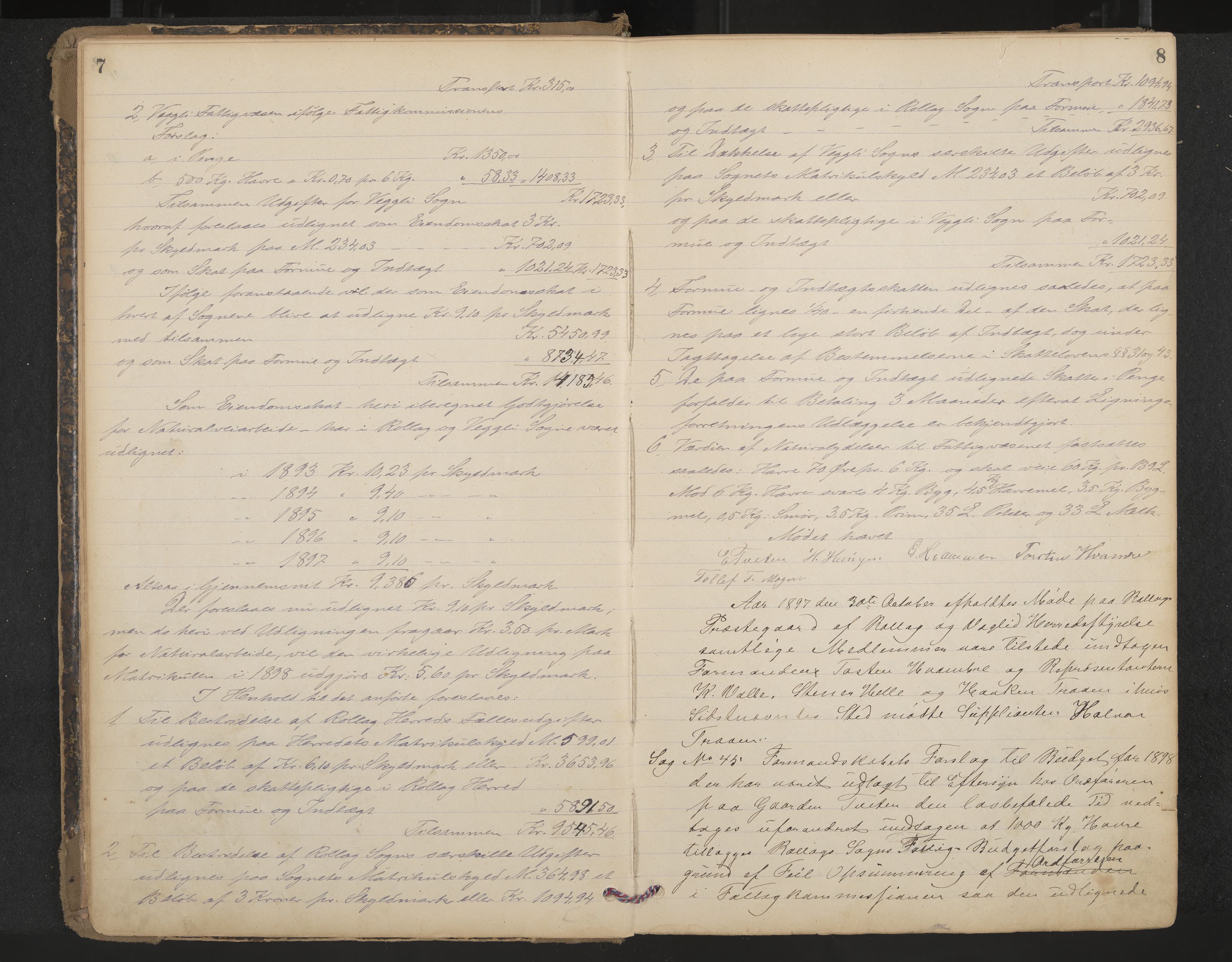 Rollag formannskap og sentraladministrasjon, IKAK/0632021-2/A/Aa/L0004: Møtebok, 1897-1909, p. 7-8