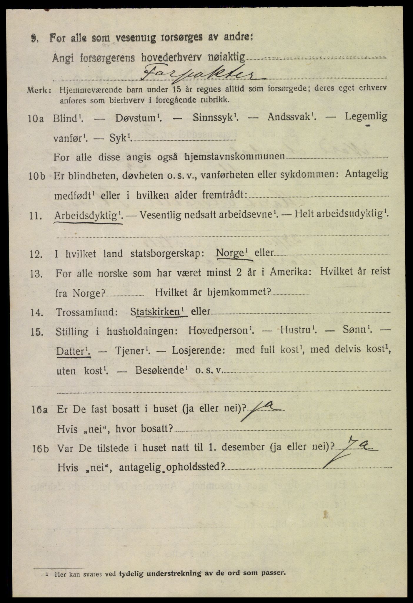 SAH, 1920 census for Nord-Aurdal, 1920, p. 7629