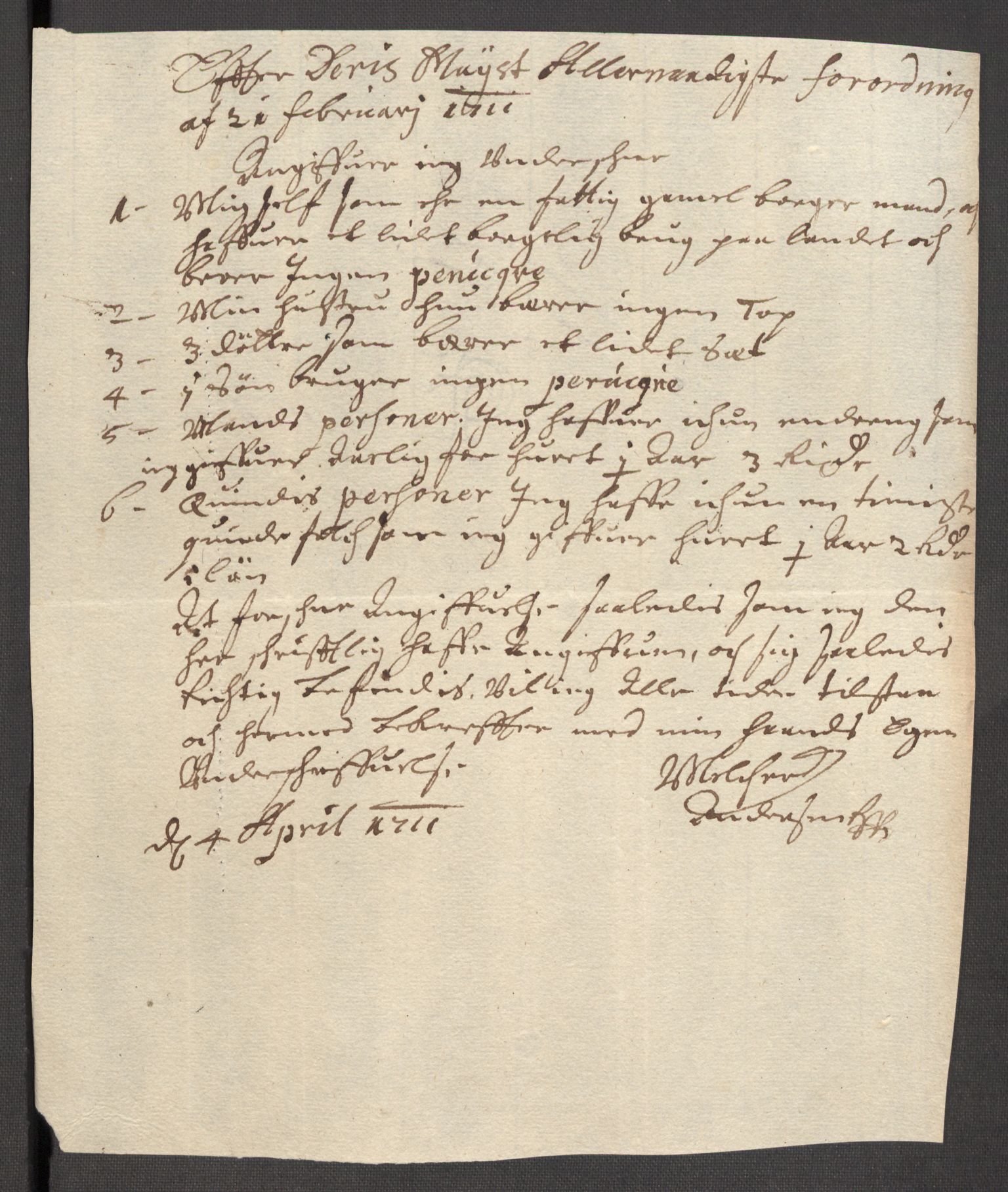 Rentekammeret inntil 1814, Reviderte regnskaper, Fogderegnskap, RA/EA-4092/R57/L3860: Fogderegnskap Fosen, 1711, p. 344