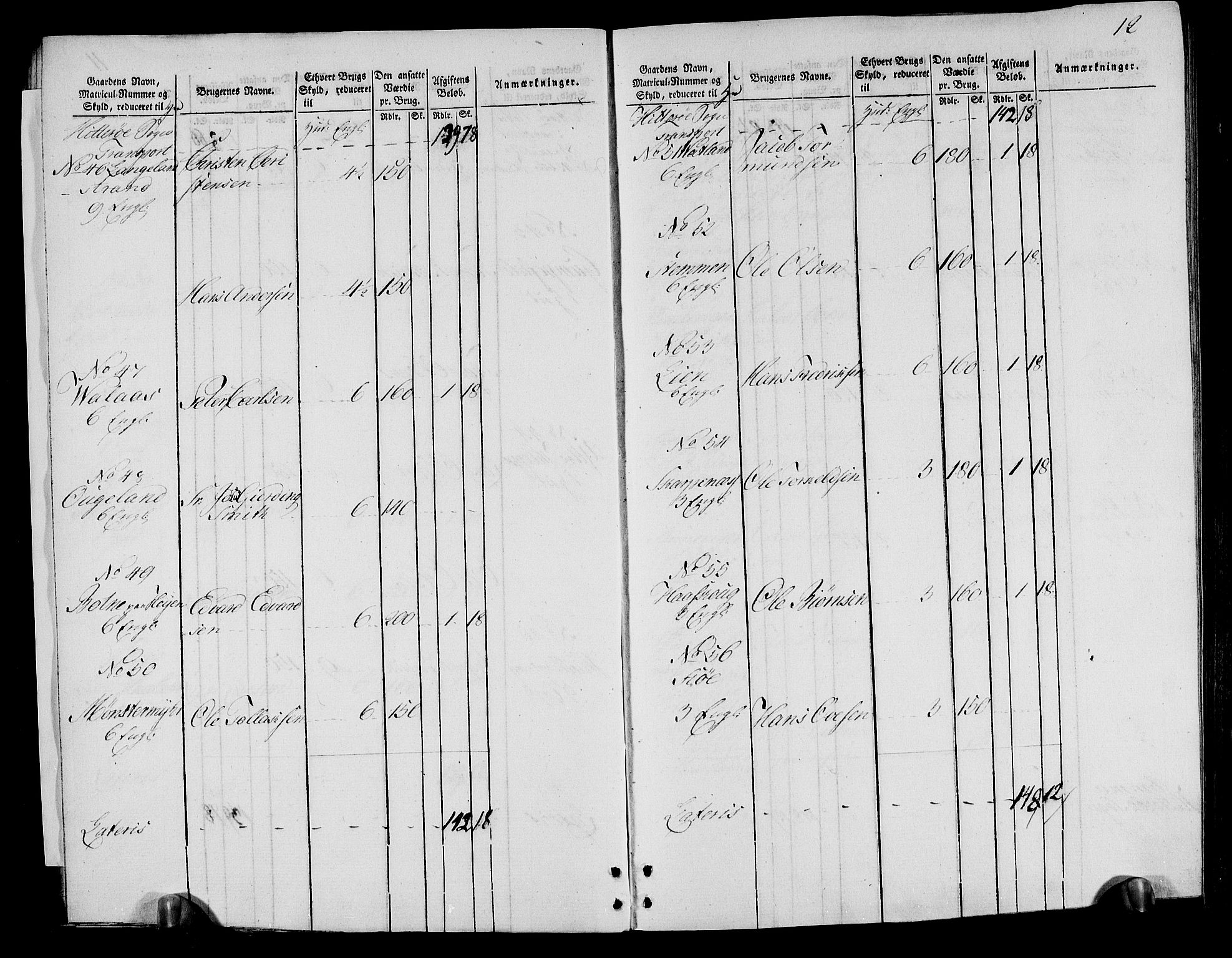 Rentekammeret inntil 1814, Realistisk ordnet avdeling, AV/RA-EA-4070/N/Ne/Nea/L0095: Lista fogderi. Oppebørselsregister, 1803-1804, p. 14