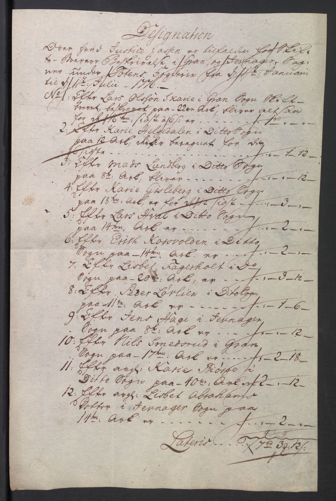 Rentekammeret inntil 1814, Reviderte regnskaper, Mindre regnskaper, AV/RA-EA-4068/Rb/L0014: Opplands amt, 1771-1779, p. 248