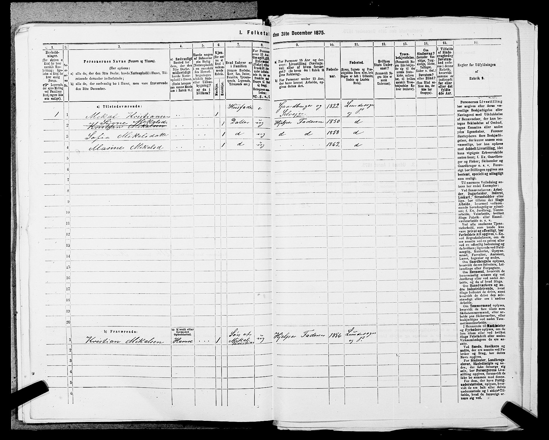 SAST, 1875 census for 1112P Lund, 1875, p. 546