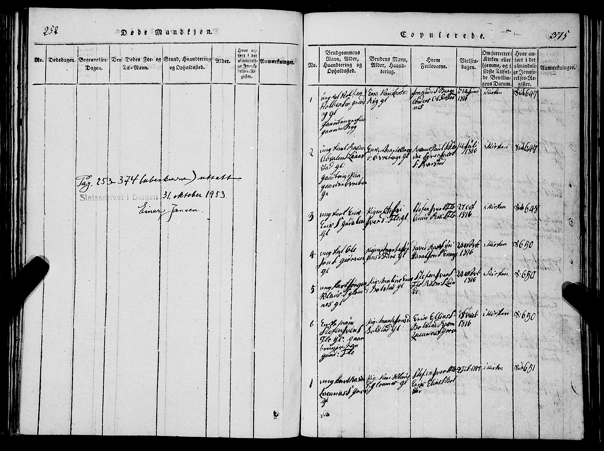 Stryn Sokneprestembete, AV/SAB-A-82501: Parish register (copy) no. C 1, 1801-1845, p. 375