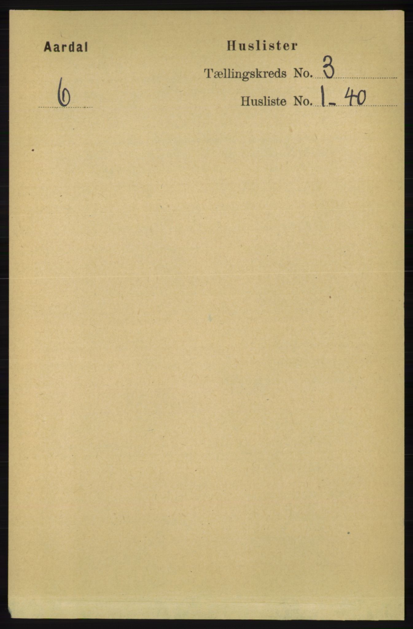 RA, 1891 census for 1131 Årdal, 1891, p. 781