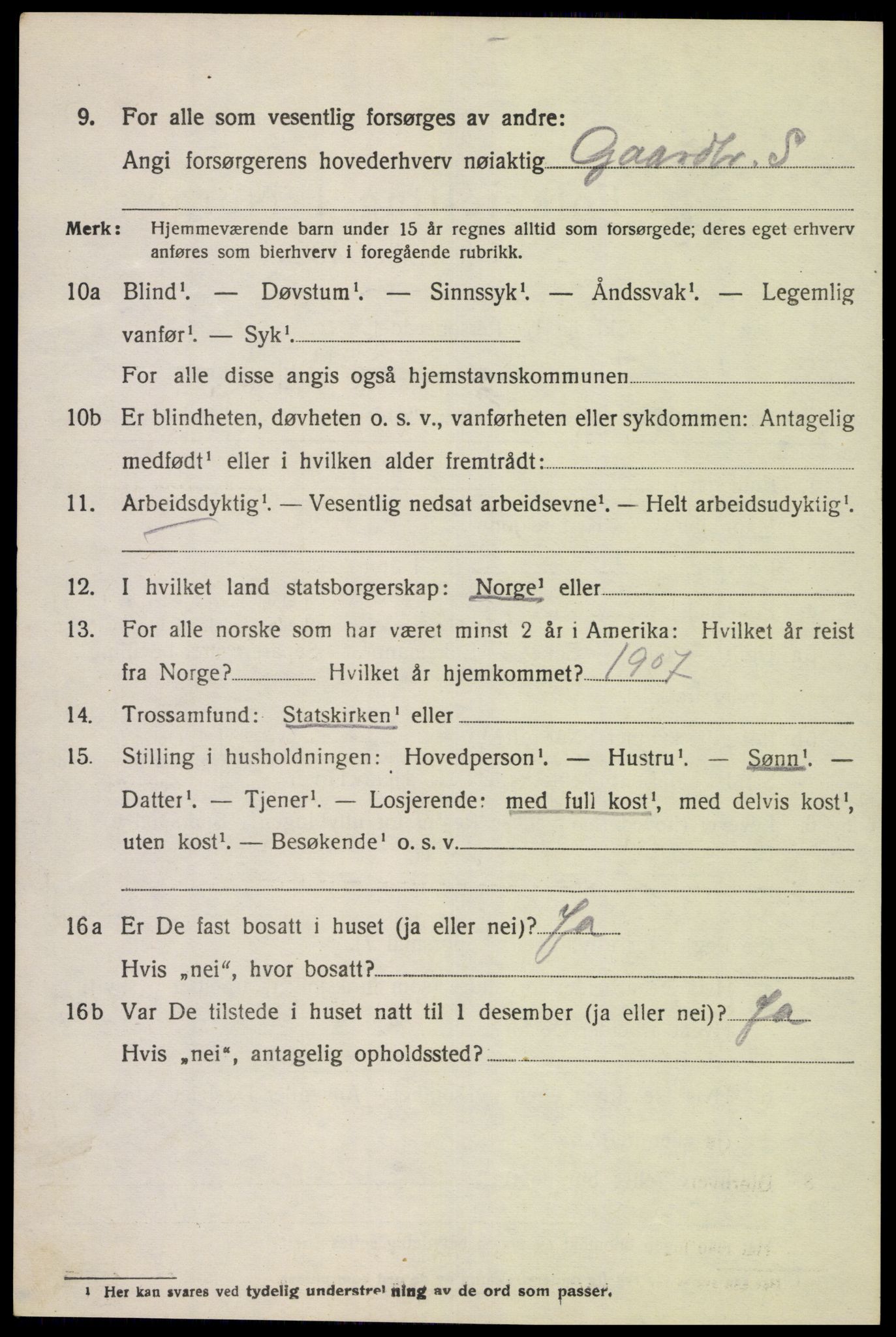 SAK, 1920 census for Kvinesdal, 1920, p. 6774