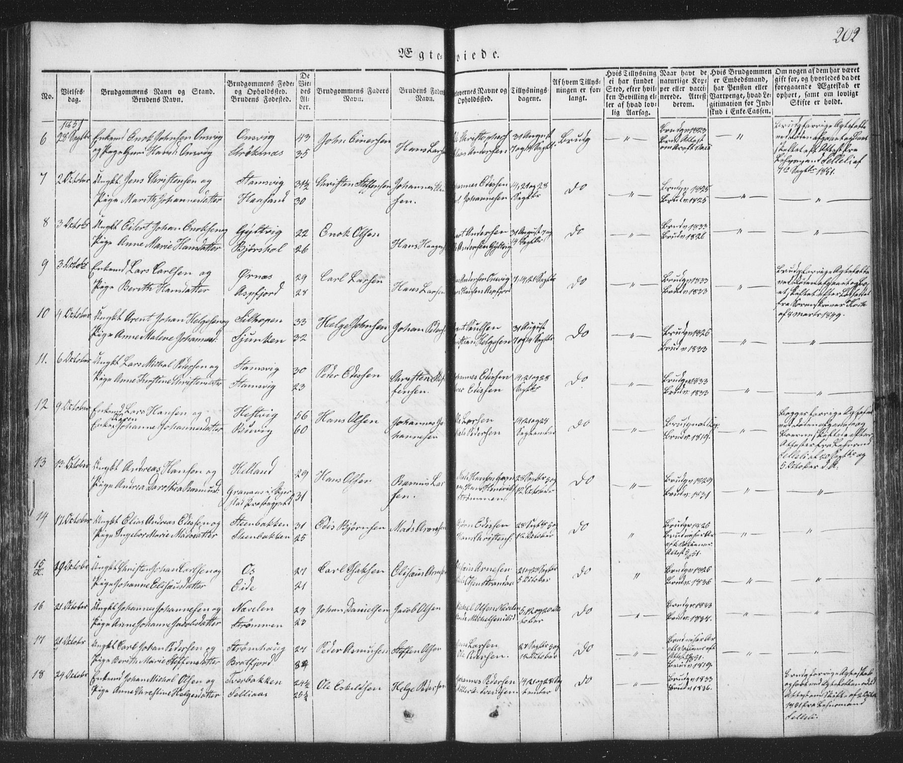 Ministerialprotokoller, klokkerbøker og fødselsregistre - Nordland, SAT/A-1459/853/L0769: Parish register (official) no. 853A08, 1836-1856, p. 202