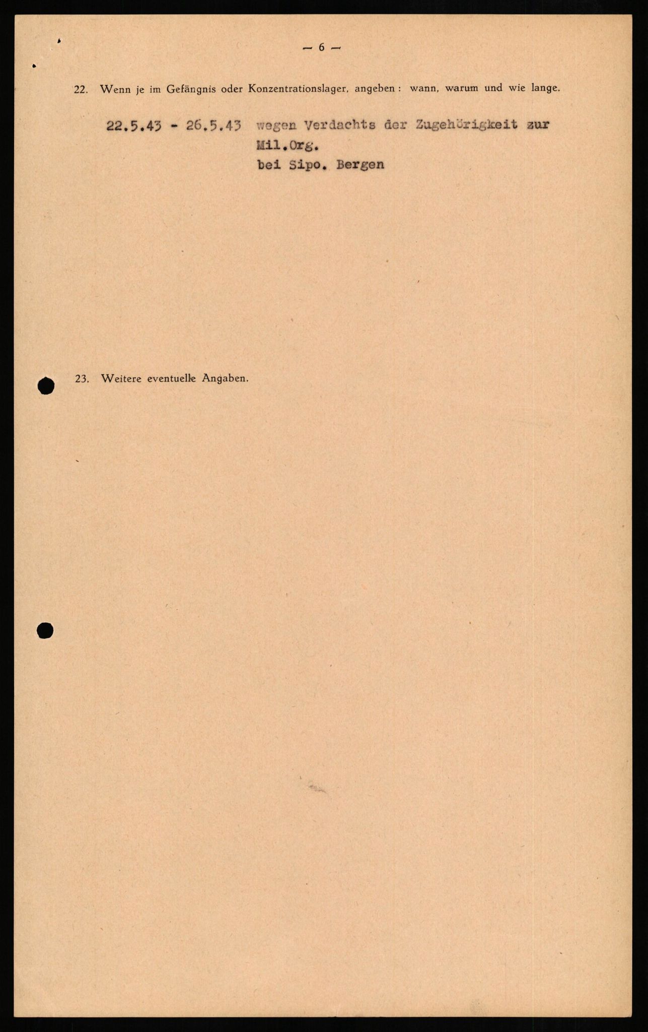 Forsvaret, Forsvarets overkommando II, AV/RA-RAFA-3915/D/Db/L0013: CI Questionaires. Tyske okkupasjonsstyrker i Norge. Tyskere., 1945-1946, p. 53