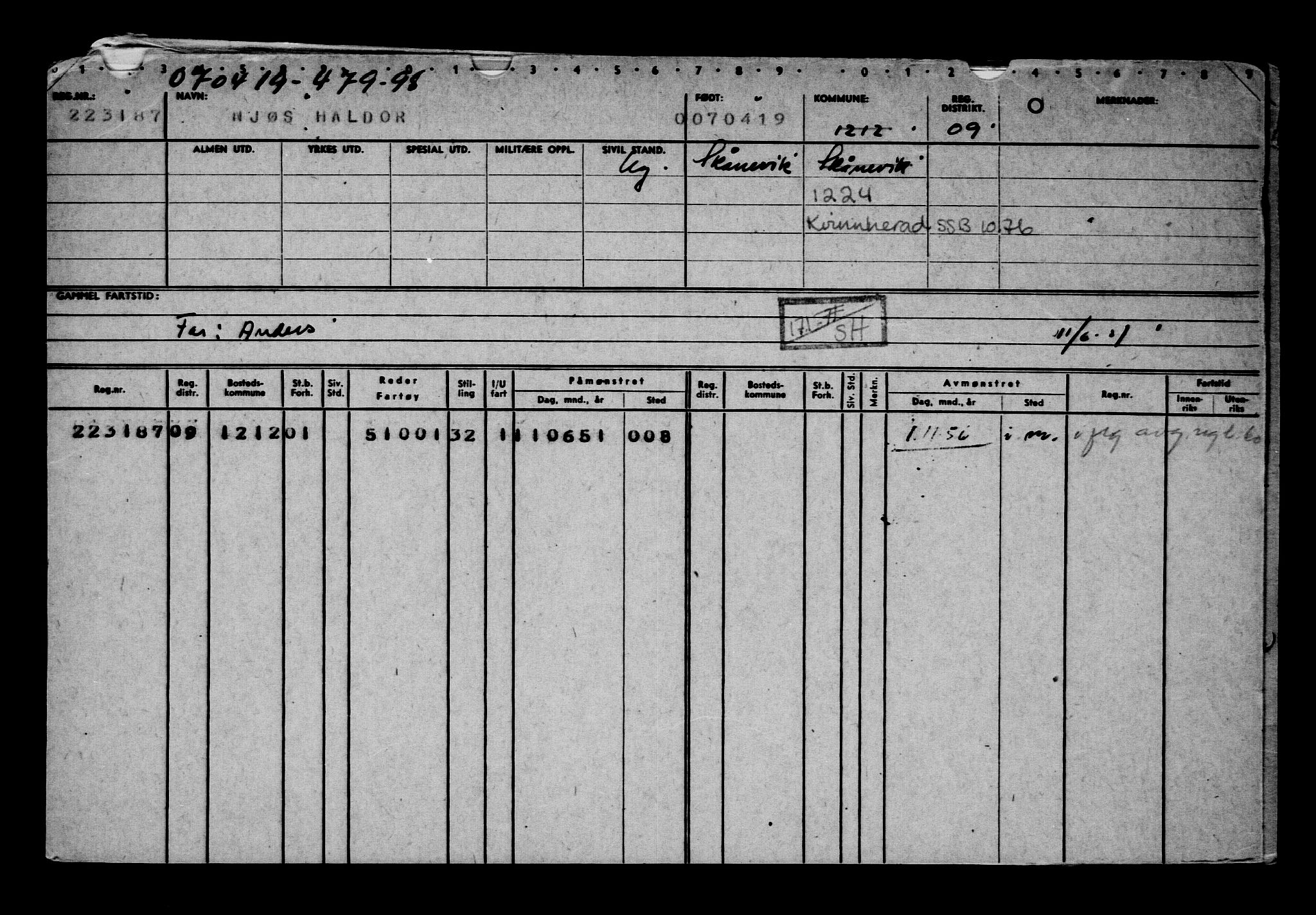 Direktoratet for sjømenn, AV/RA-S-3545/G/Gb/L0167: Hovedkort, 1919, p. 641