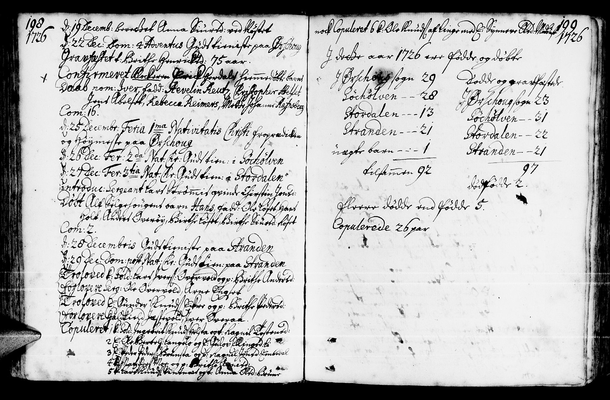 Ministerialprotokoller, klokkerbøker og fødselsregistre - Møre og Romsdal, AV/SAT-A-1454/522/L0306: Parish register (official) no. 522A01, 1720-1743, p. 198-199