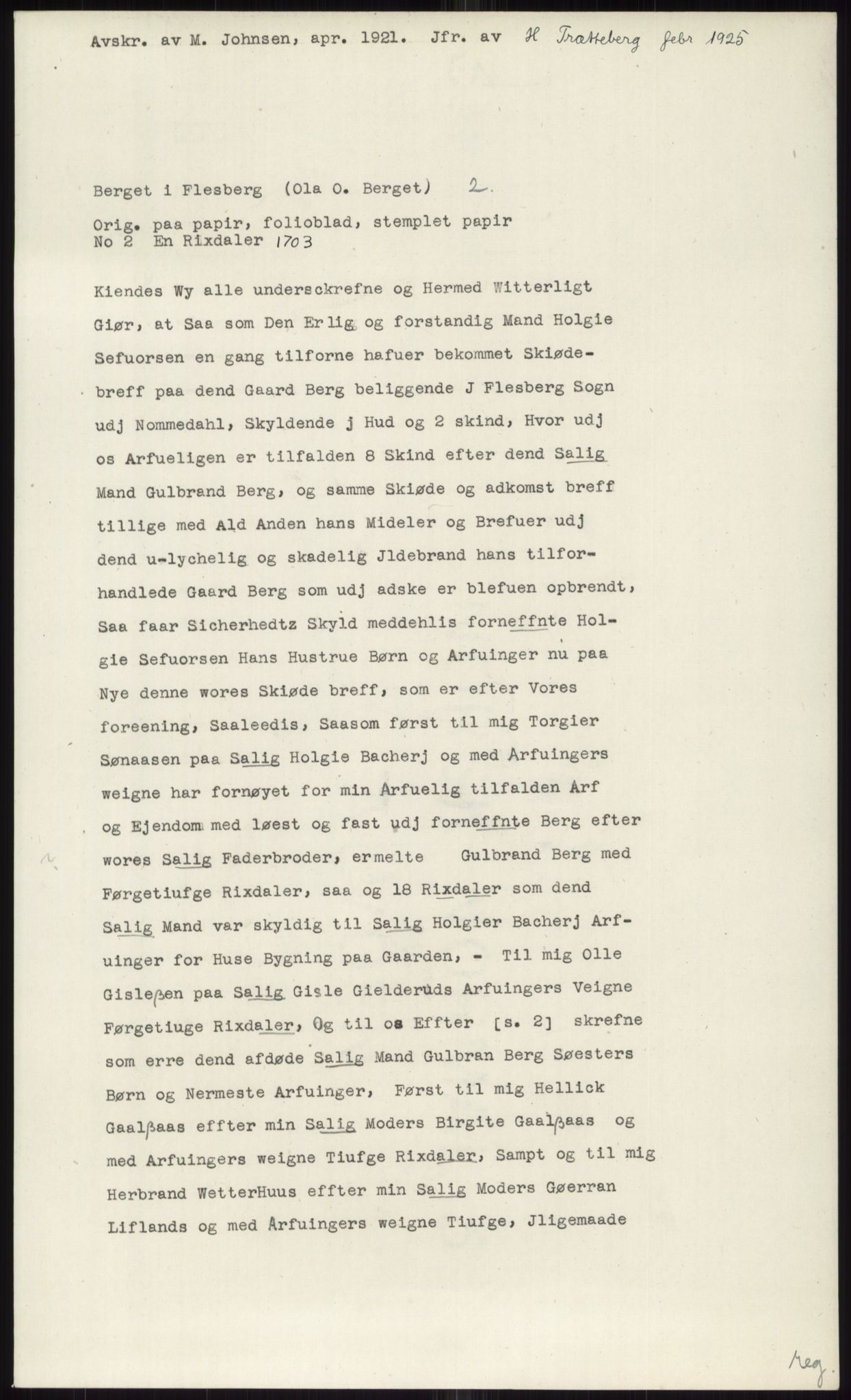Samlinger til kildeutgivelse, Diplomavskriftsamlingen, AV/RA-EA-4053/H/Ha, p. 1512