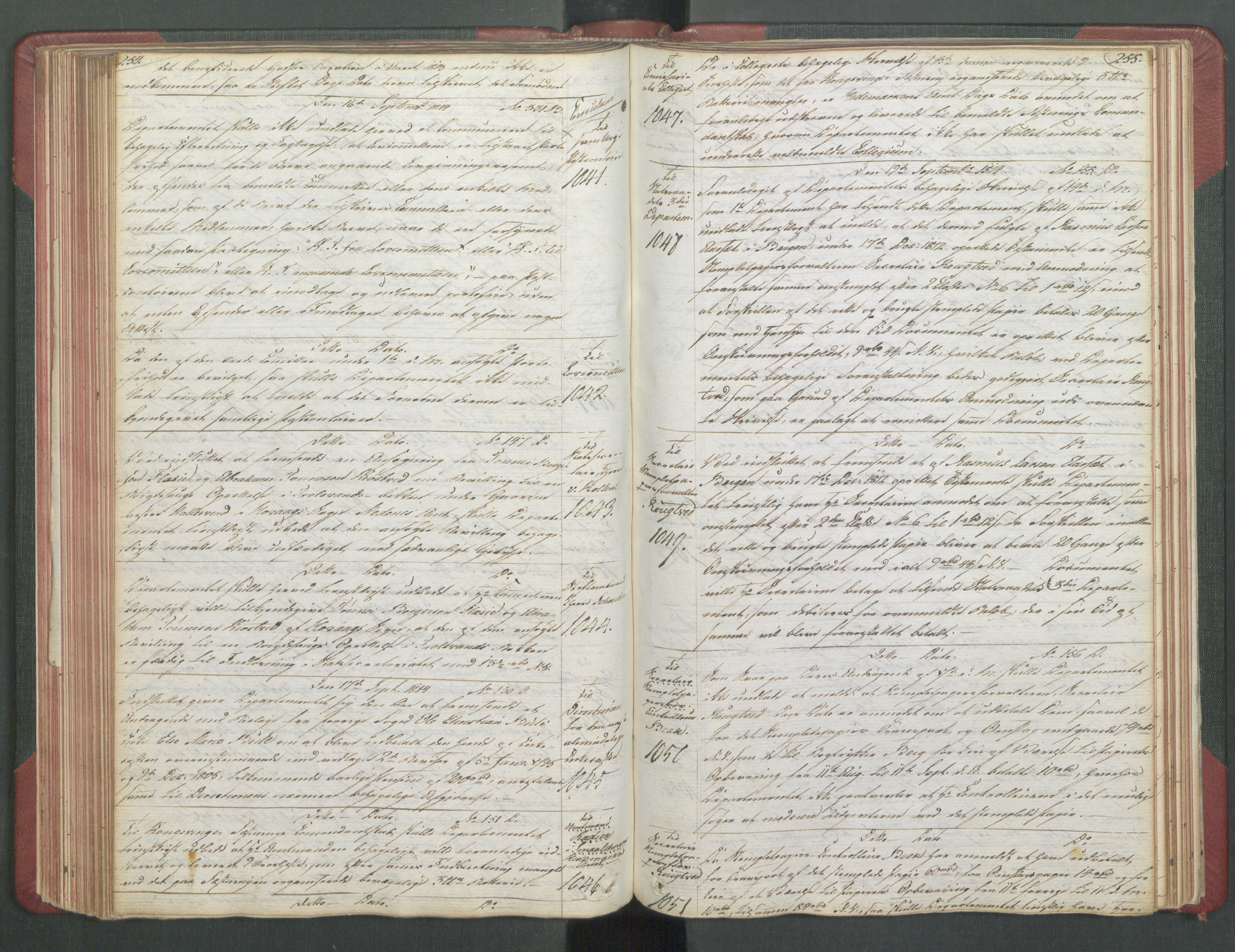 Departementene i 1814, AV/RA-S-3899/Fb/L0028: Kopibok 1-1371, 1814, p. 254-255