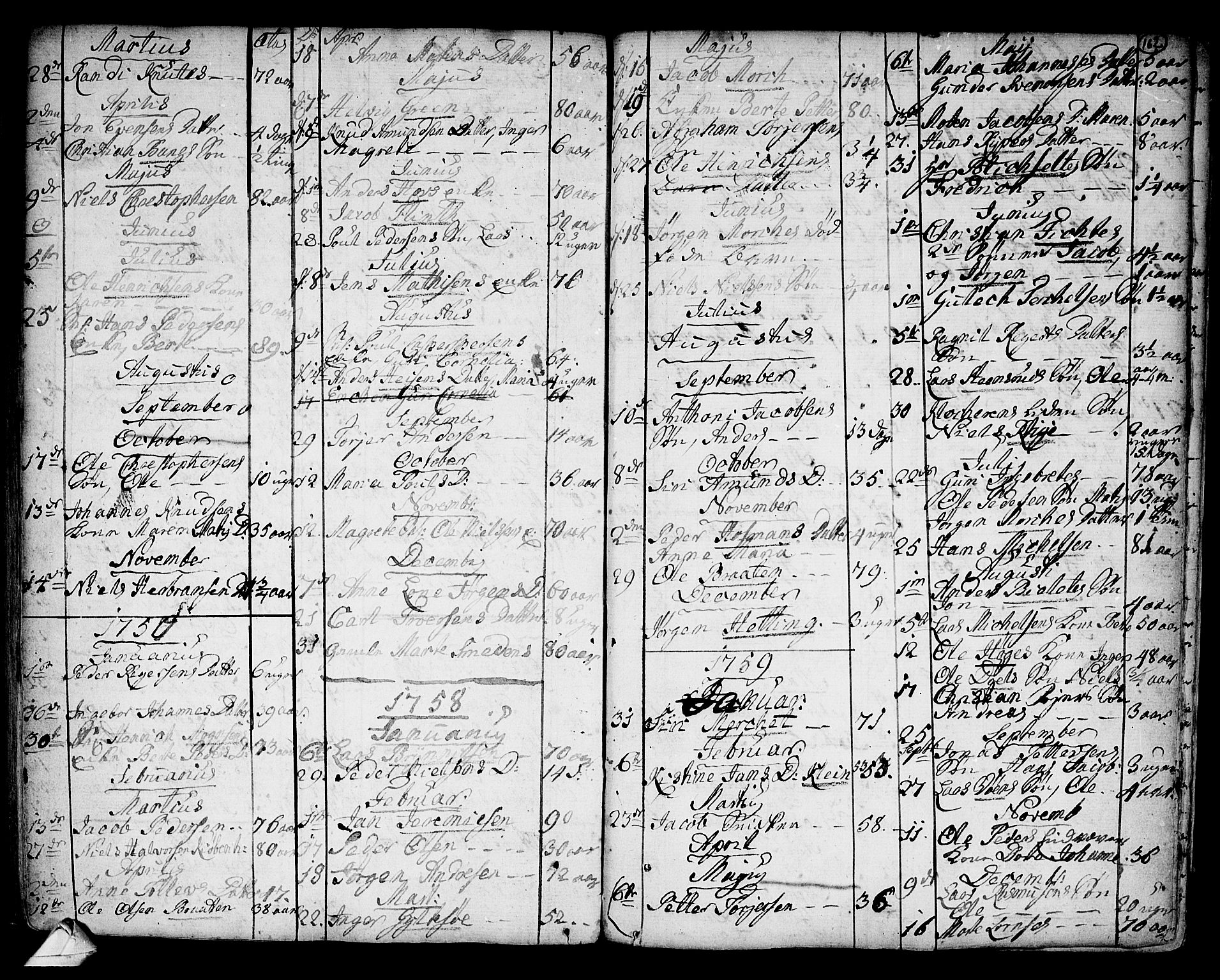 Strømsø kirkebøker, AV/SAKO-A-246/F/Fb/L0002: Parish register (official) no. II 2, 1739-1814, p. 162