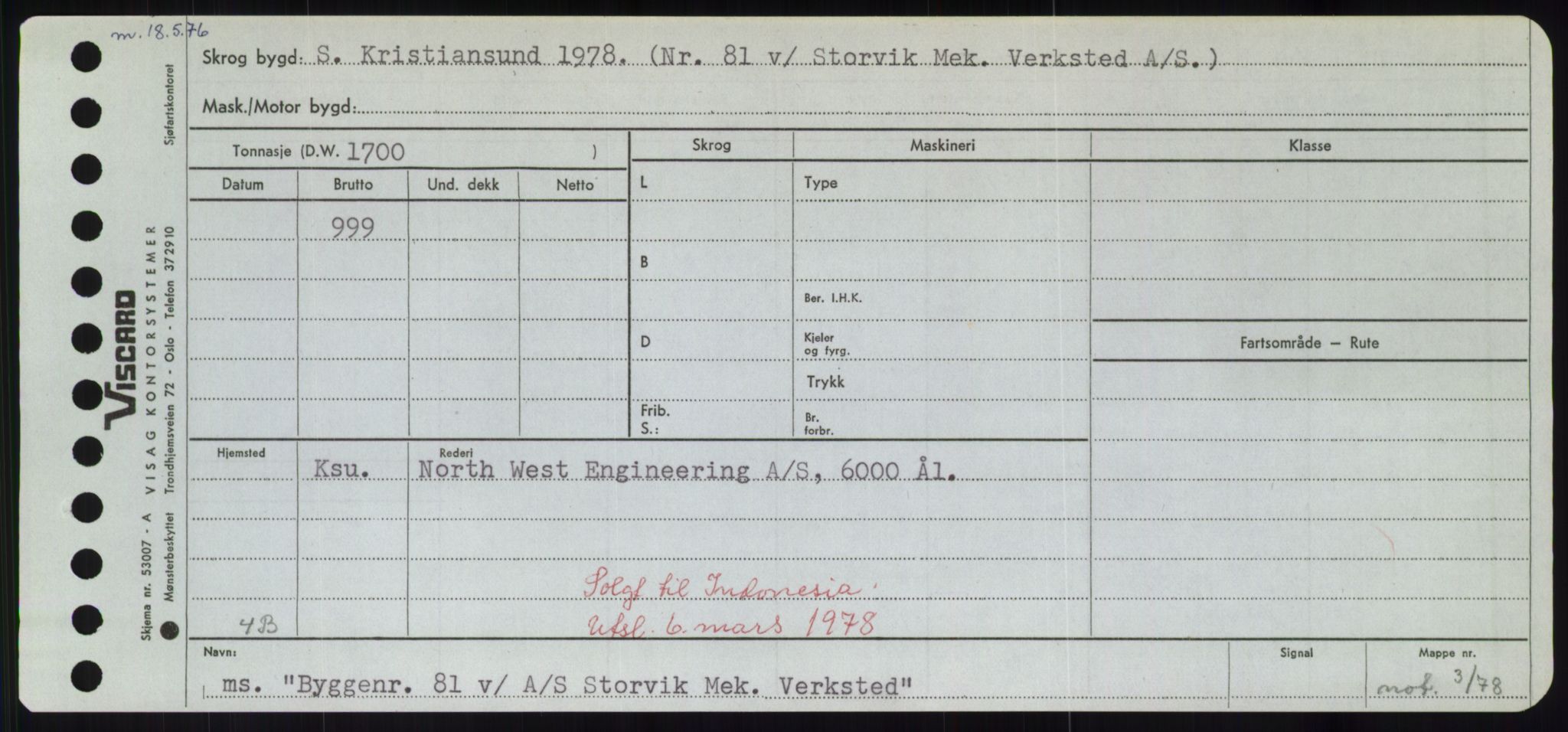 Sjøfartsdirektoratet med forløpere, Skipsmålingen, RA/S-1627/H/Hd/L0006: Fartøy, Byg-Båt, p. 641