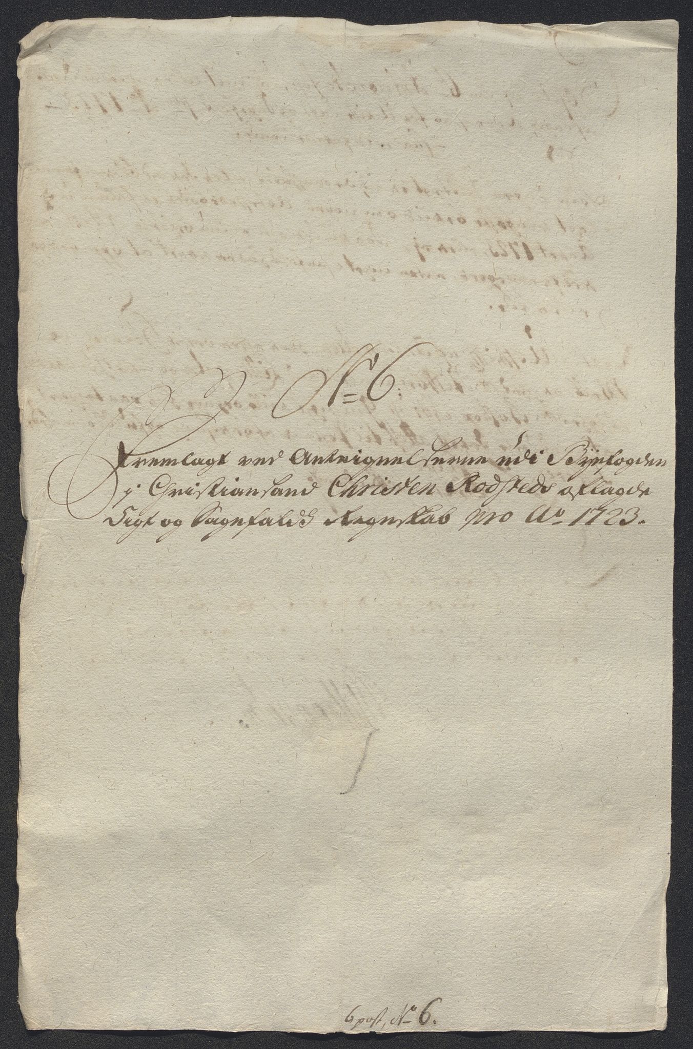 Rentekammeret inntil 1814, Reviderte regnskaper, Byregnskaper, RA/EA-4066/R/Rm/L0286: [M19] Sikt og sakefall, 1719-1727, p. 256