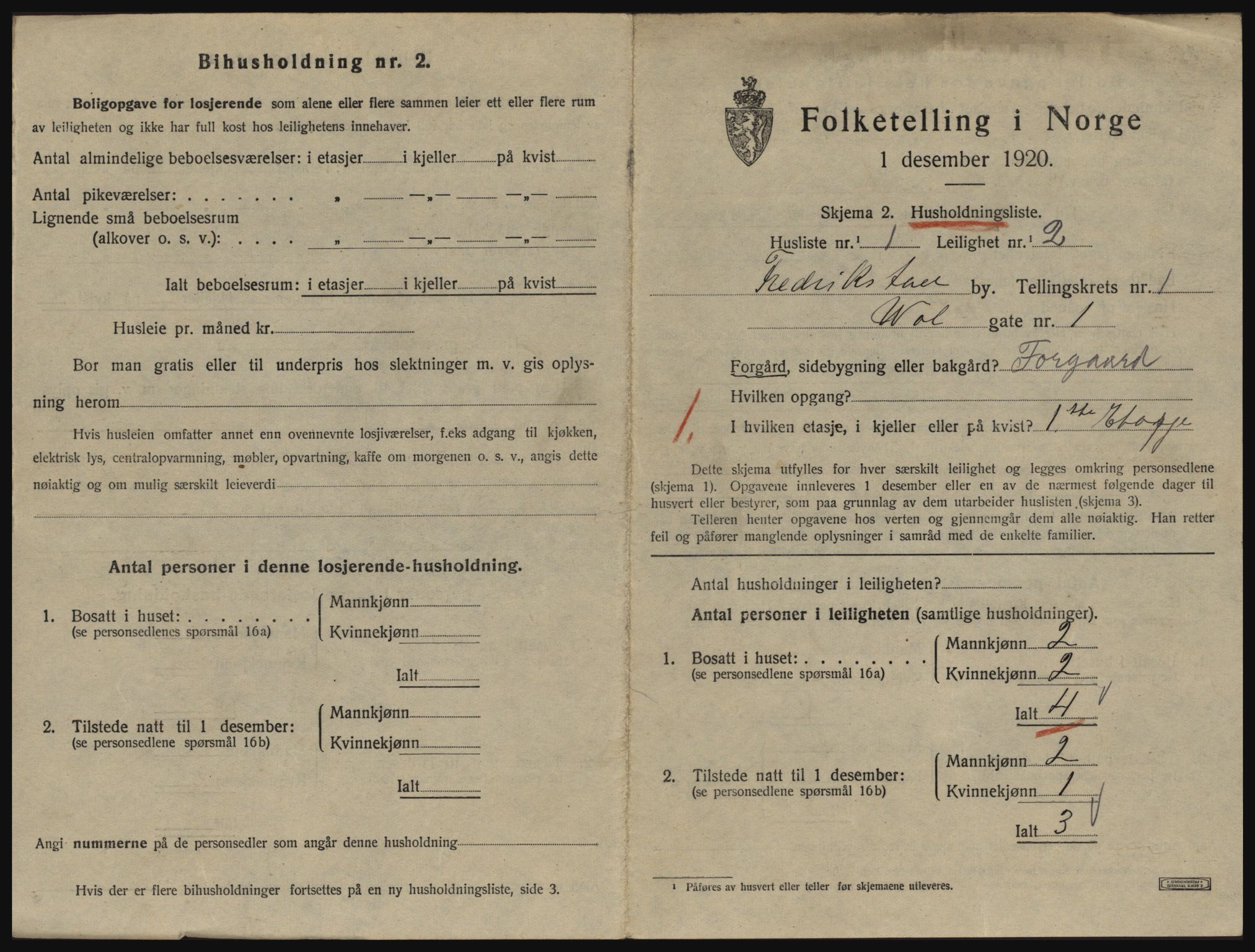 SAO, 1920 census for Fredrikstad, 1920, p. 4095