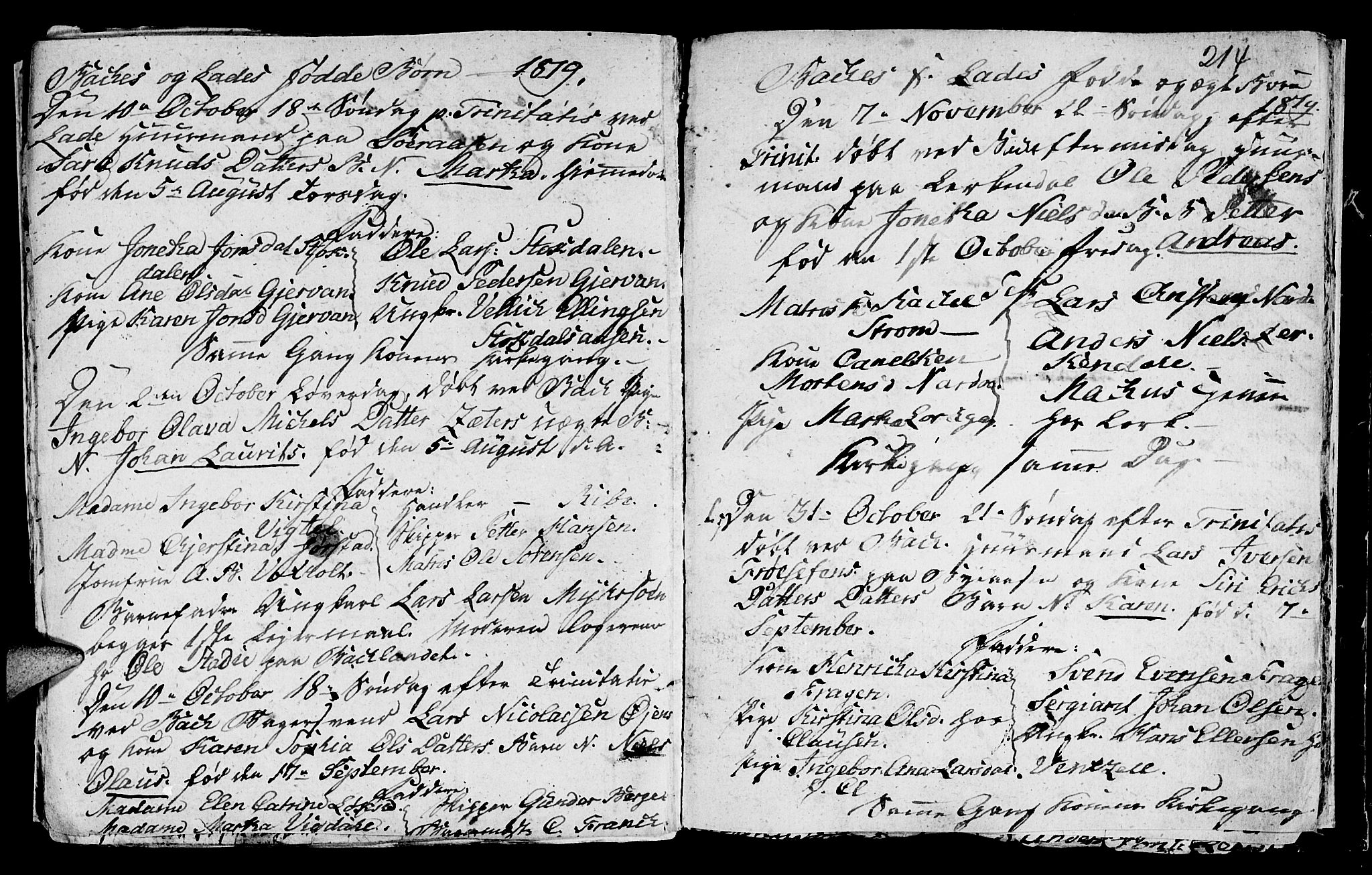 Ministerialprotokoller, klokkerbøker og fødselsregistre - Sør-Trøndelag, SAT/A-1456/604/L0218: Parish register (copy) no. 604C01, 1754-1819, p. 214