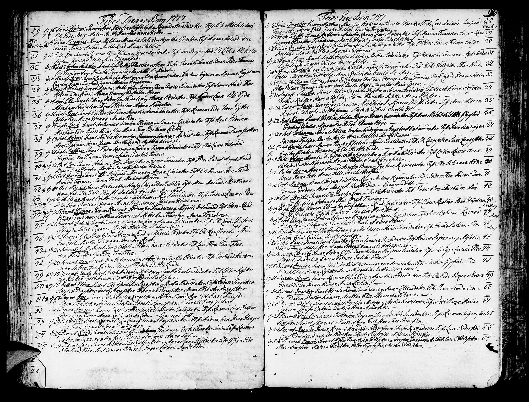 Innvik sokneprestembete, AV/SAB-A-80501: Parish register (official) no. A 1, 1750-1816, p. 96