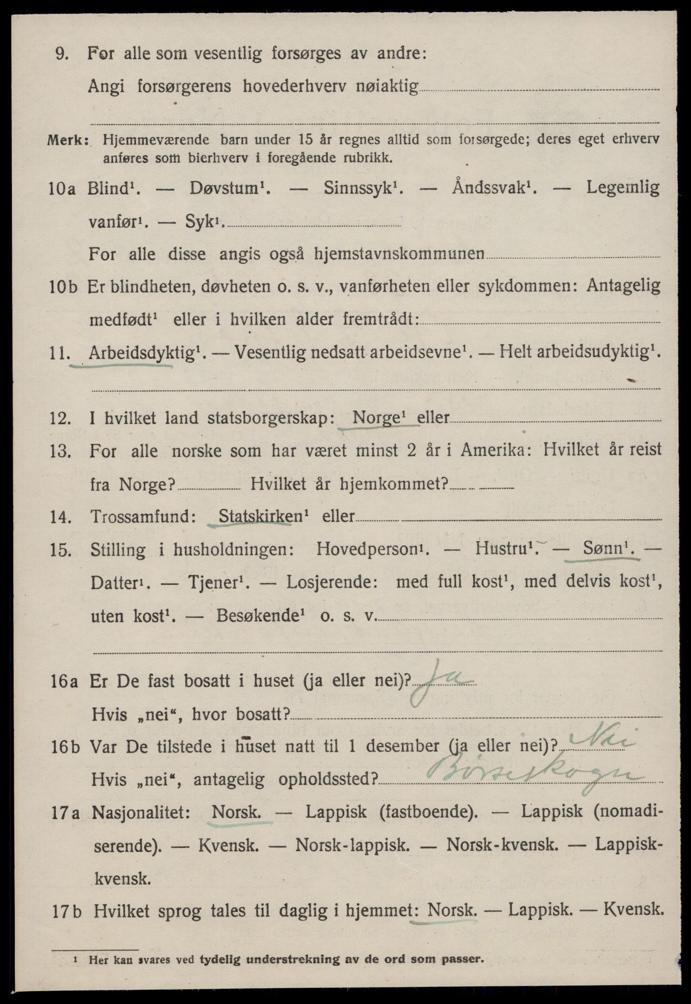 SAT, 1920 census for Børsa, 1920, p. 1642