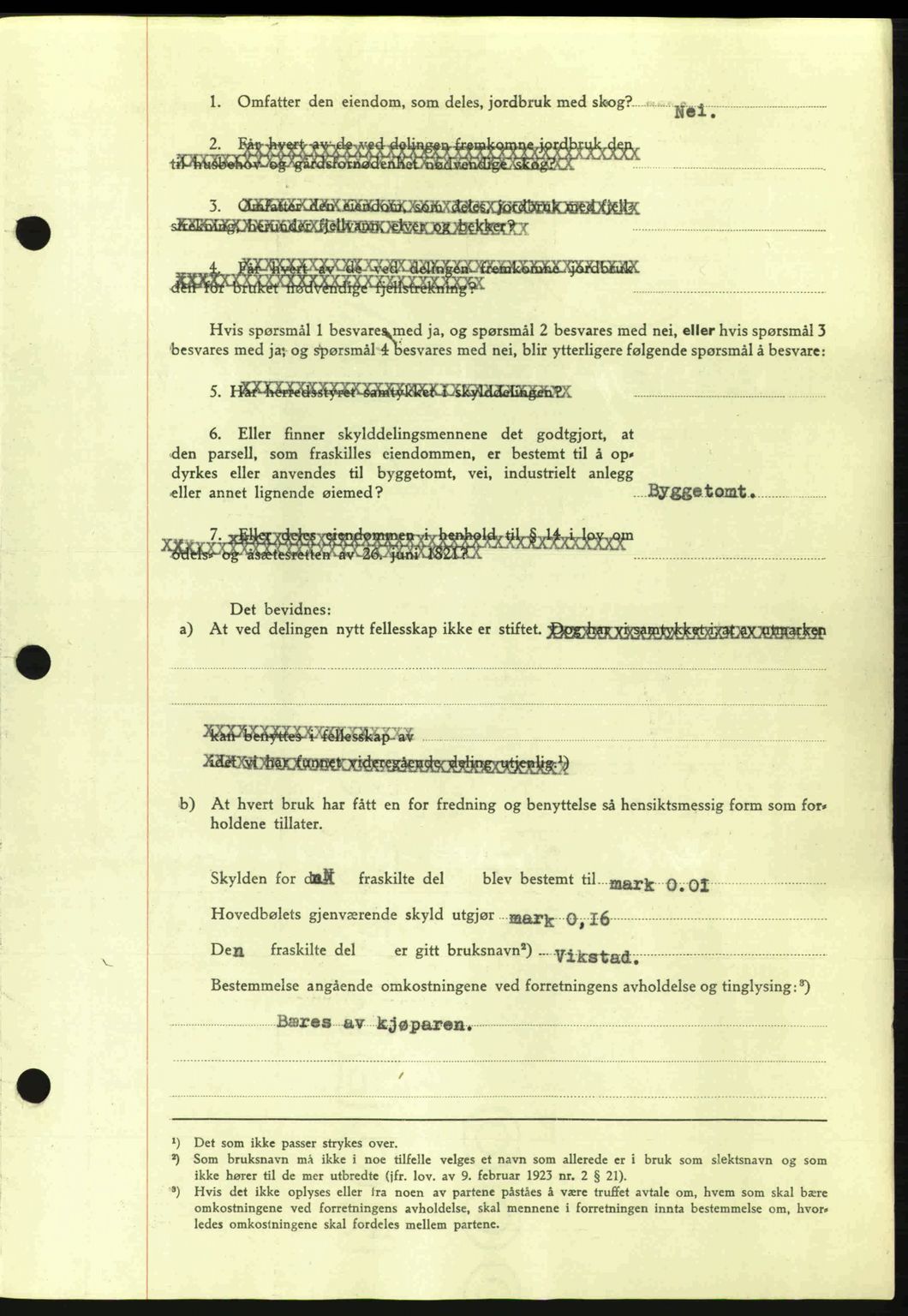 Romsdal sorenskriveri, AV/SAT-A-4149/1/2/2C: Mortgage book no. A15, 1943-1944, Diary no: : 2210/1943