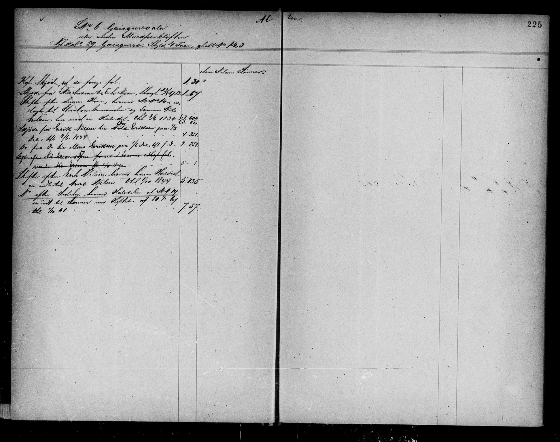 Alta fogderi/sorenskriveri, SATØ/SATØ-5/1/K/Kb/Kba/L0007pantereg: Mortgage register no. 7, 1776, p. 225
