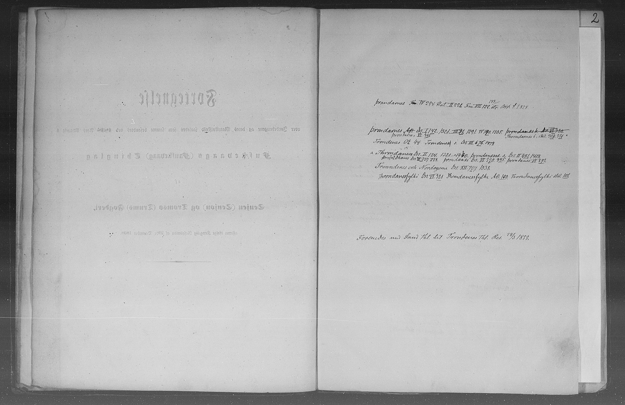 Rygh, RA/PA-0034/F/Fb/L0015/0003: Matrikkelen for 1838 / Matrikkelen for 1838 - Tromsø amt (Troms fylke), 1838, p. 1b