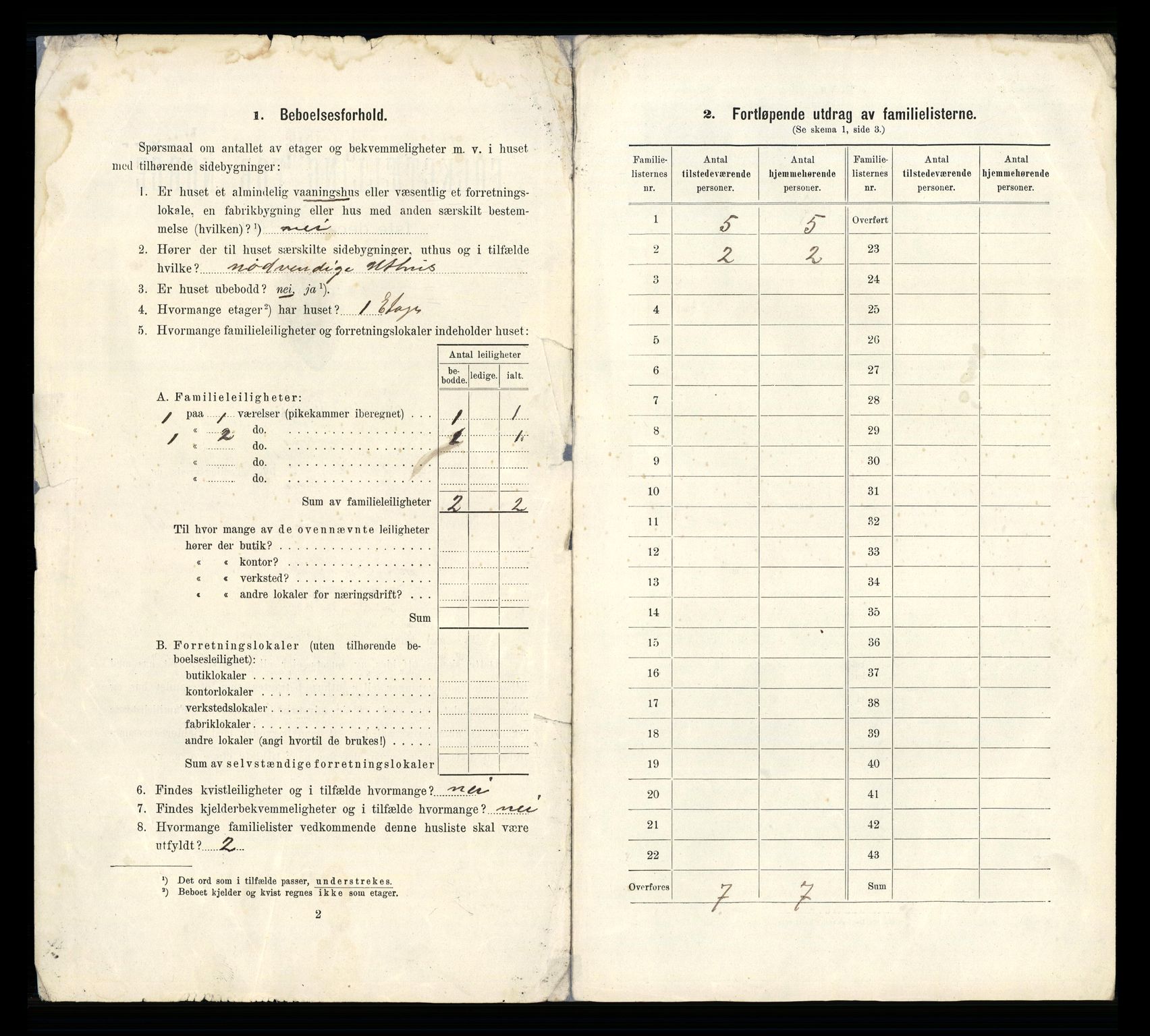 RA, 1910 census for Grimstad, 1910, p. 31