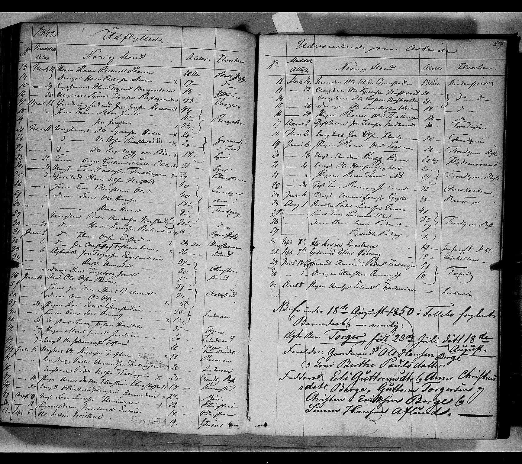 Gausdal prestekontor, AV/SAH-PREST-090/H/Ha/Haa/L0007: Parish register (official) no. 7, 1840-1850, p. 279