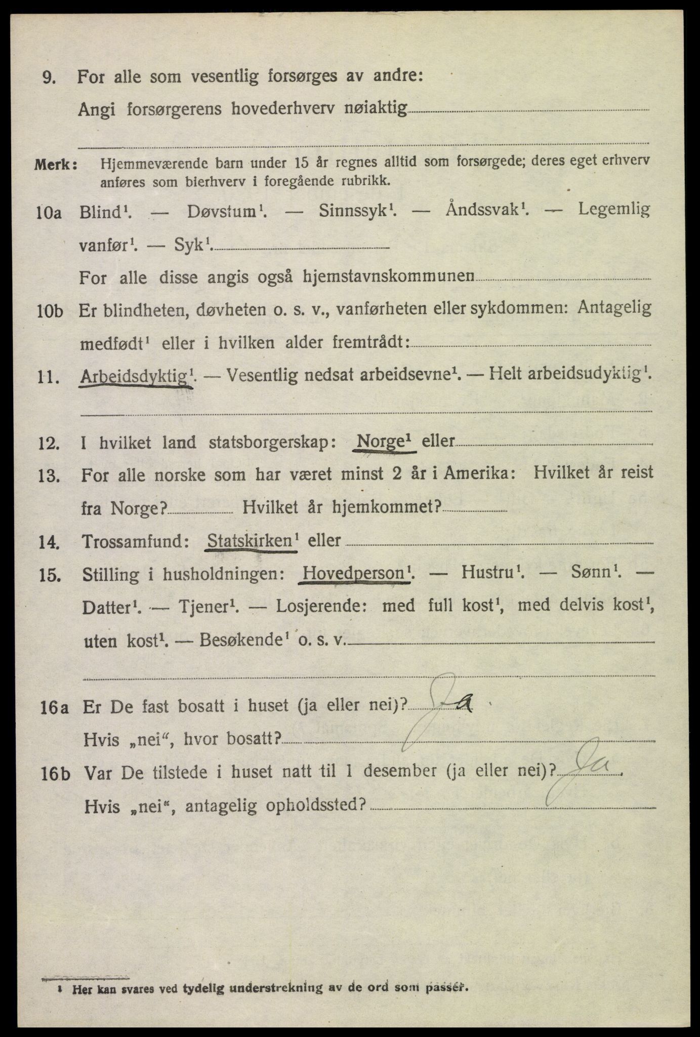 SAH, 1920 census for Nord-Odal, 1920, p. 7536