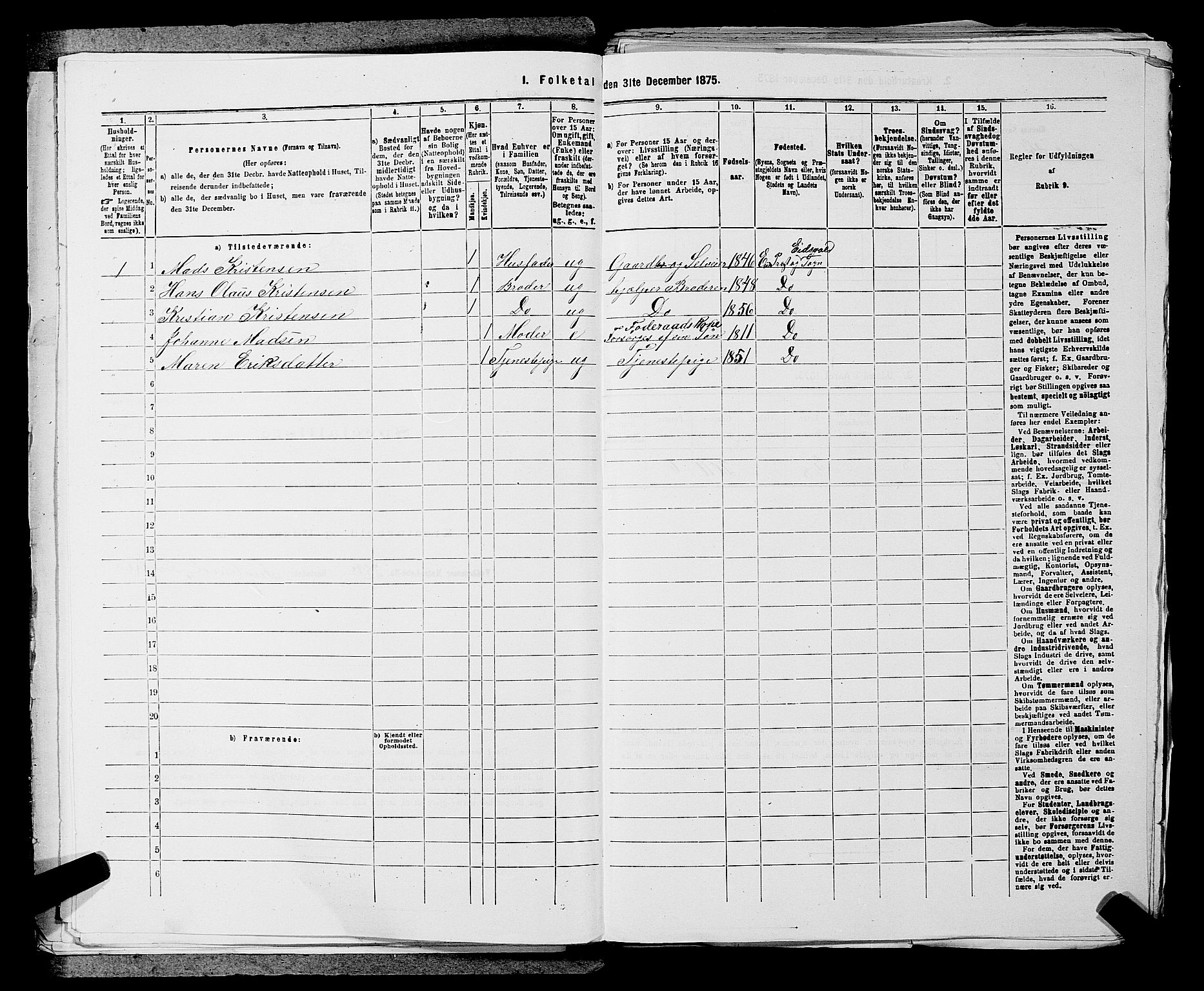 RA, 1875 census for 0237P Eidsvoll, 1875, p. 1862