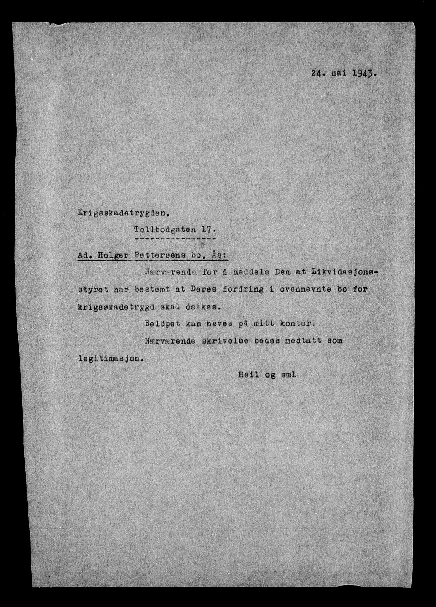 Justisdepartementet, Tilbakeføringskontoret for inndratte formuer, AV/RA-S-1564/H/Hc/Hcc/L0968: --, 1945-1947, p. 610