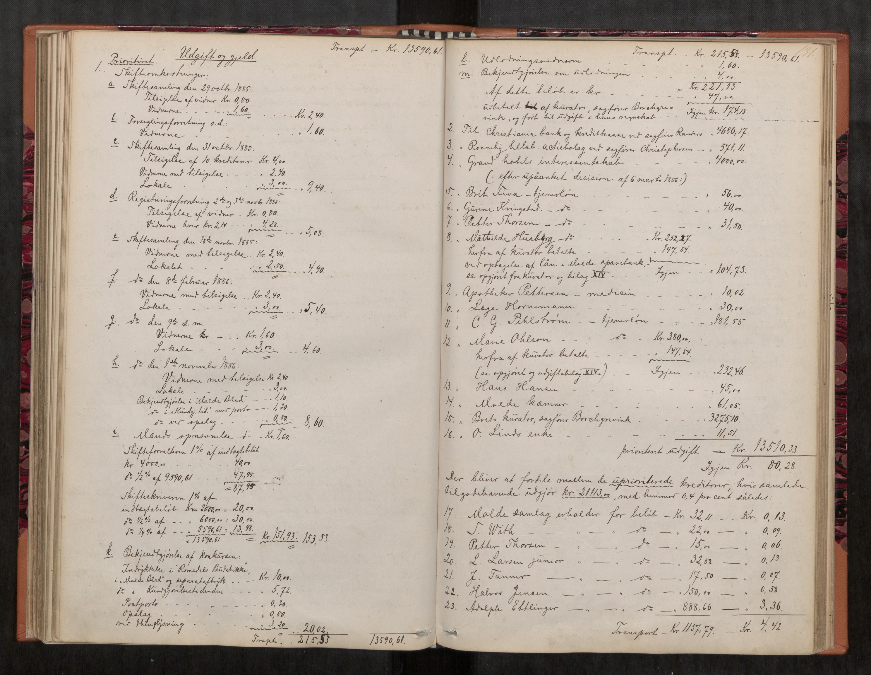 Molde byfogd, AV/SAT-A-0025/3/3Ab/L0002: Skifteutlodningsprotokoll, 1867-1903, p. 131