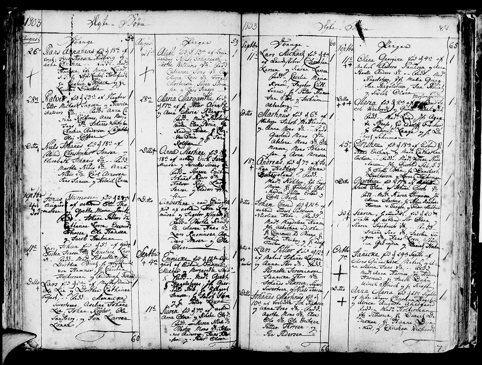 Korskirken sokneprestembete, SAB/A-76101/H/Haa/L0006: Parish register (official) no. A 6, 1790-1820, p. 88
