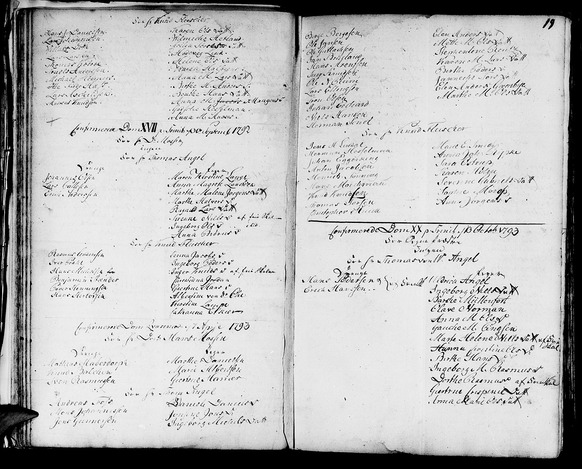 Domkirken sokneprestembete, AV/SAB-A-74801/H/Haa/L0004: Parish register (official) no. A 4, 1763-1820, p. 19