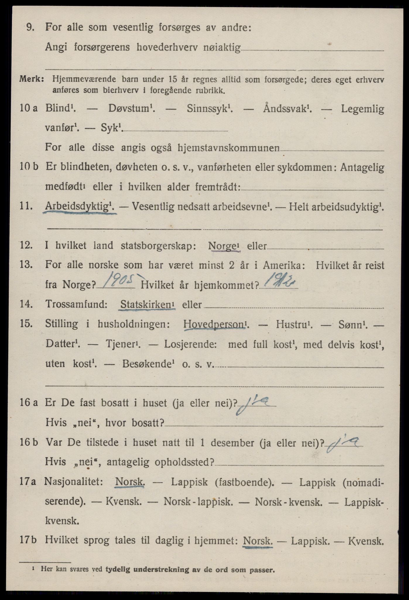 SAT, 1920 census for Jøssund, 1920, p. 2681